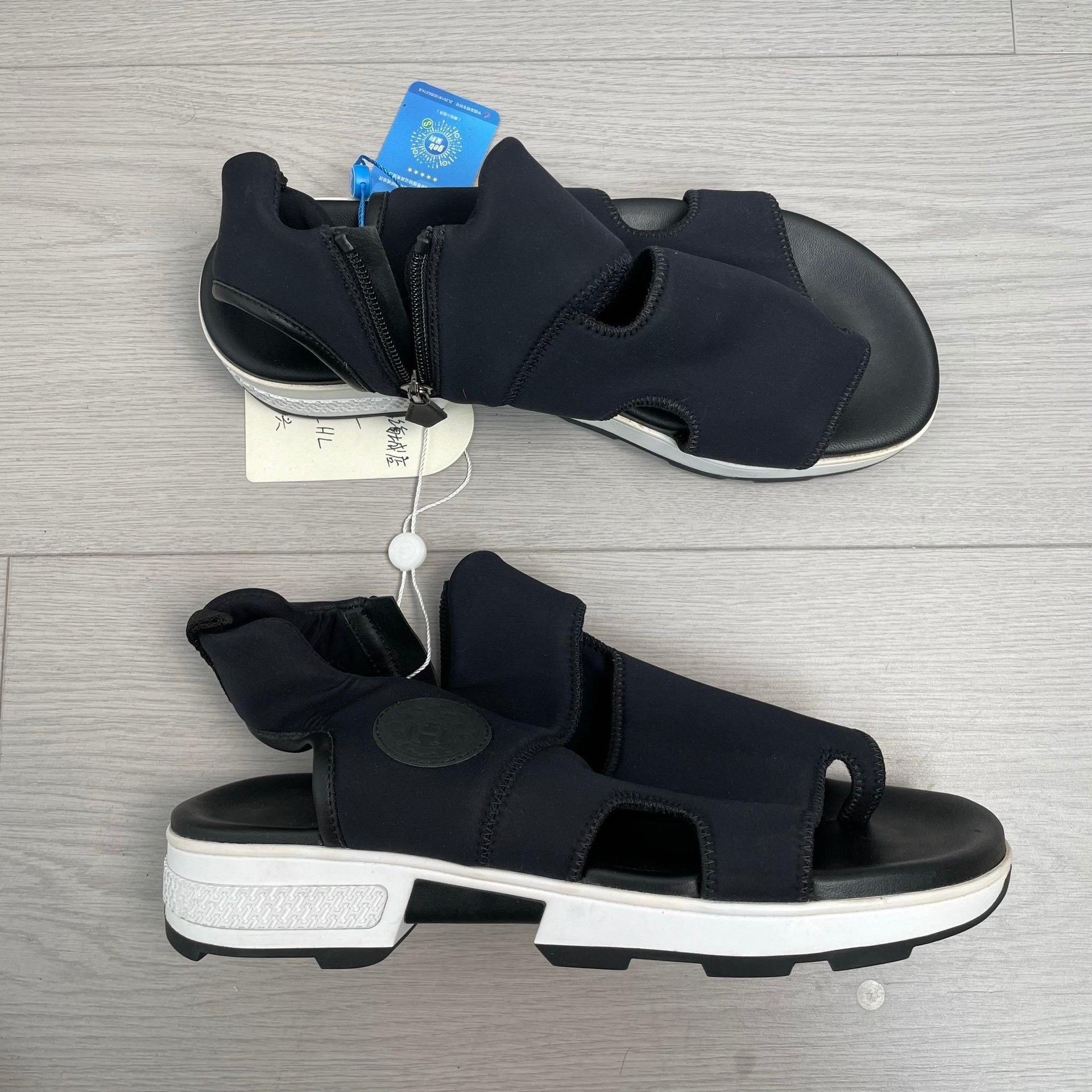 Hermes Hermes Cotton Black Sandals 41 Men Size US 8.5 / EU 41-42 - 3 Thumbnail