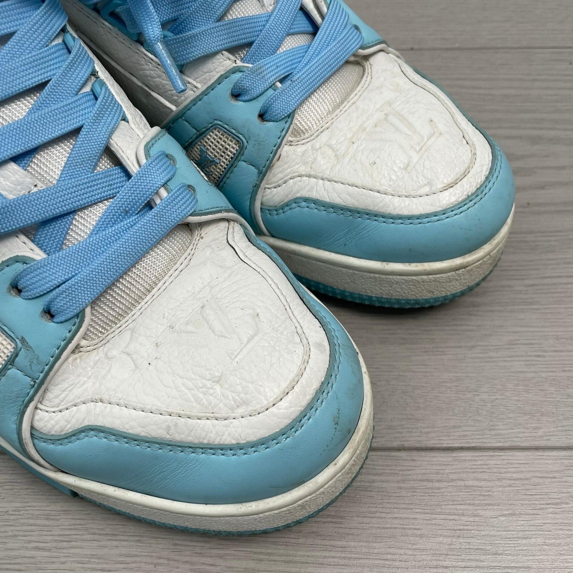 Louis Vuitton Louis Vuitton Blue Lowtop Sneakers 39 Men Size US 6.5 / EU 39-40 - 3 Thumbnail