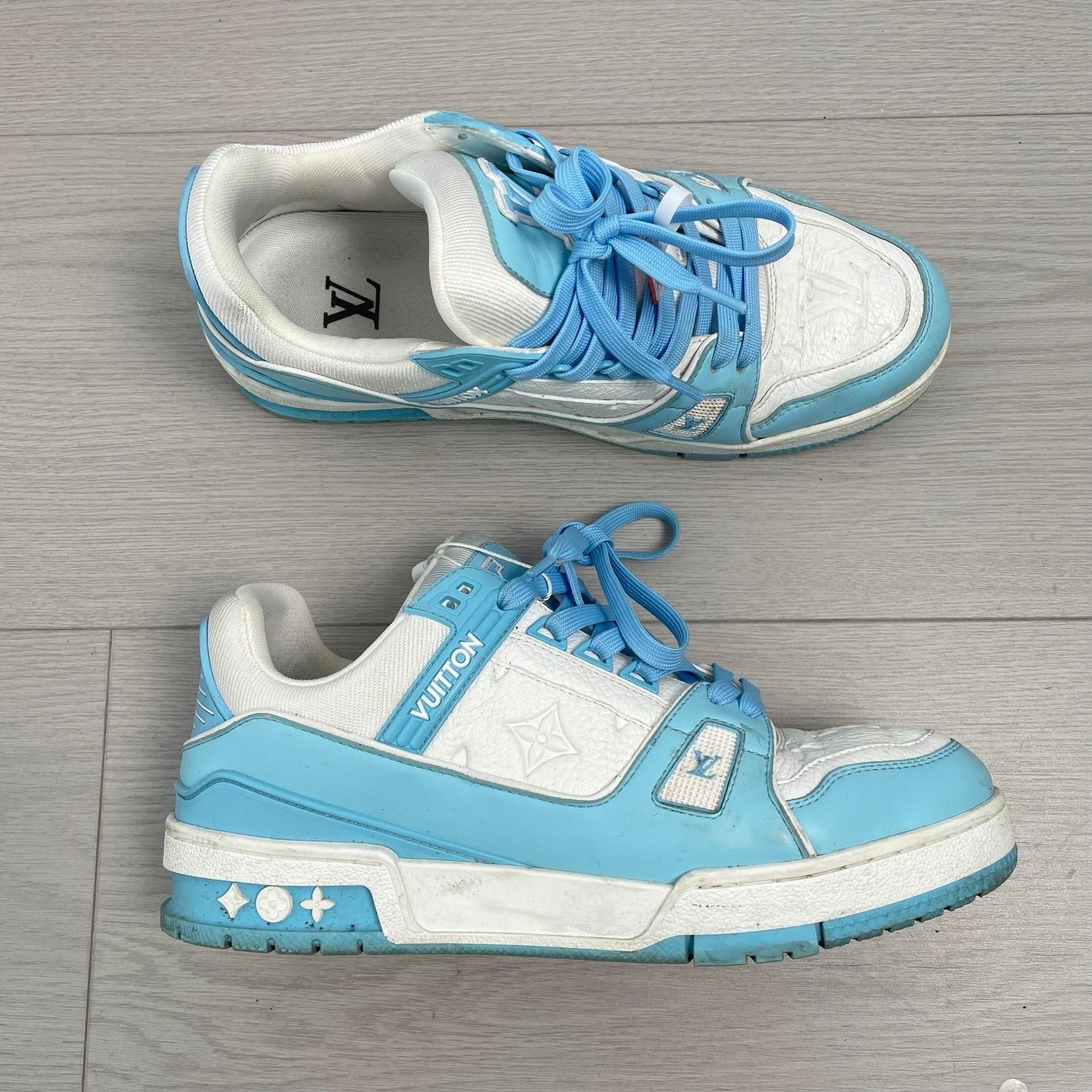 Louis Vuitton Louis Vuitton Blue Lowtop Sneakers 39 Men Size US 6.5 / EU 39-40 - 2 Thumbnail