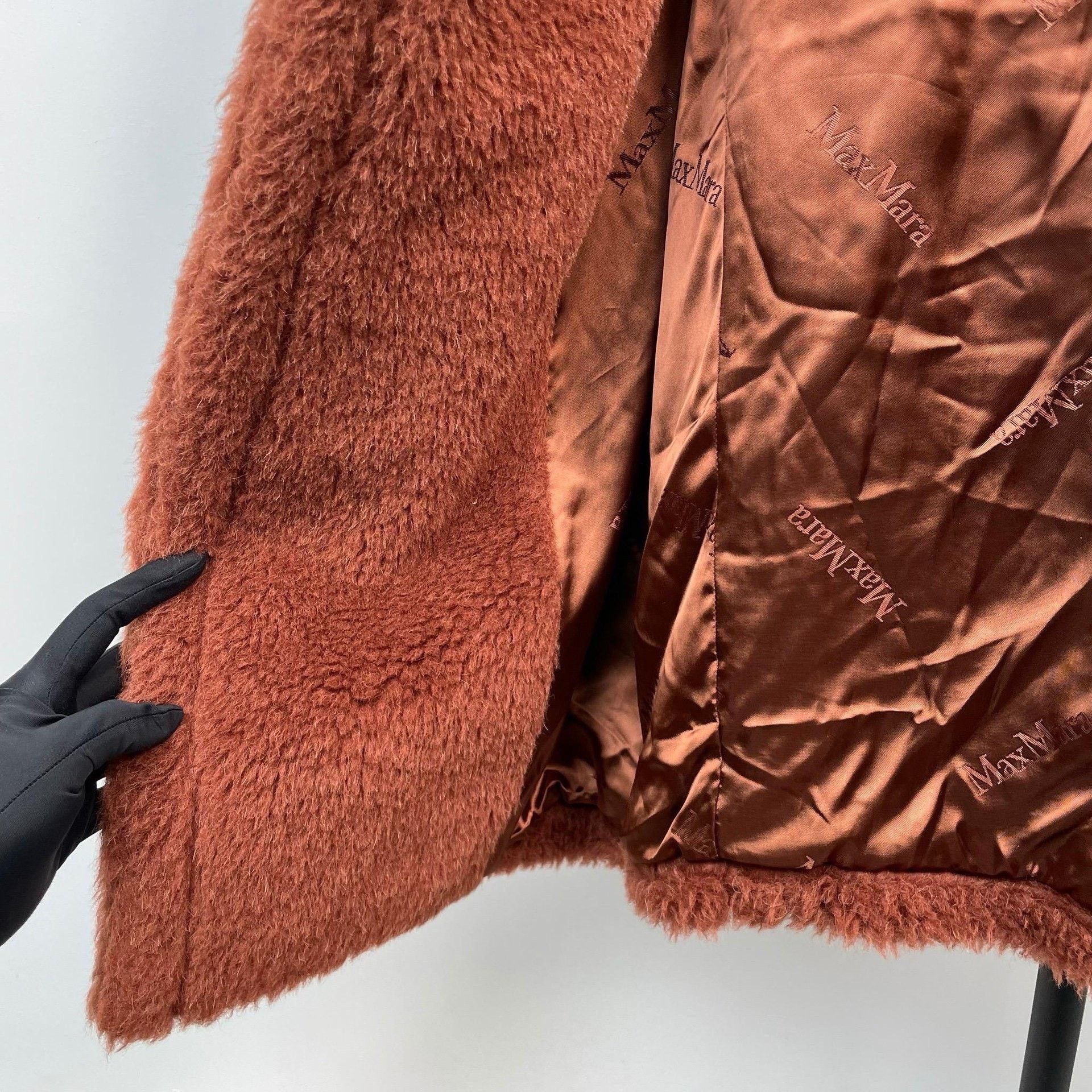 Max Mara Max Mara Long Brown Coat S Women Size S / US 4 / IT 40 - 4 Thumbnail