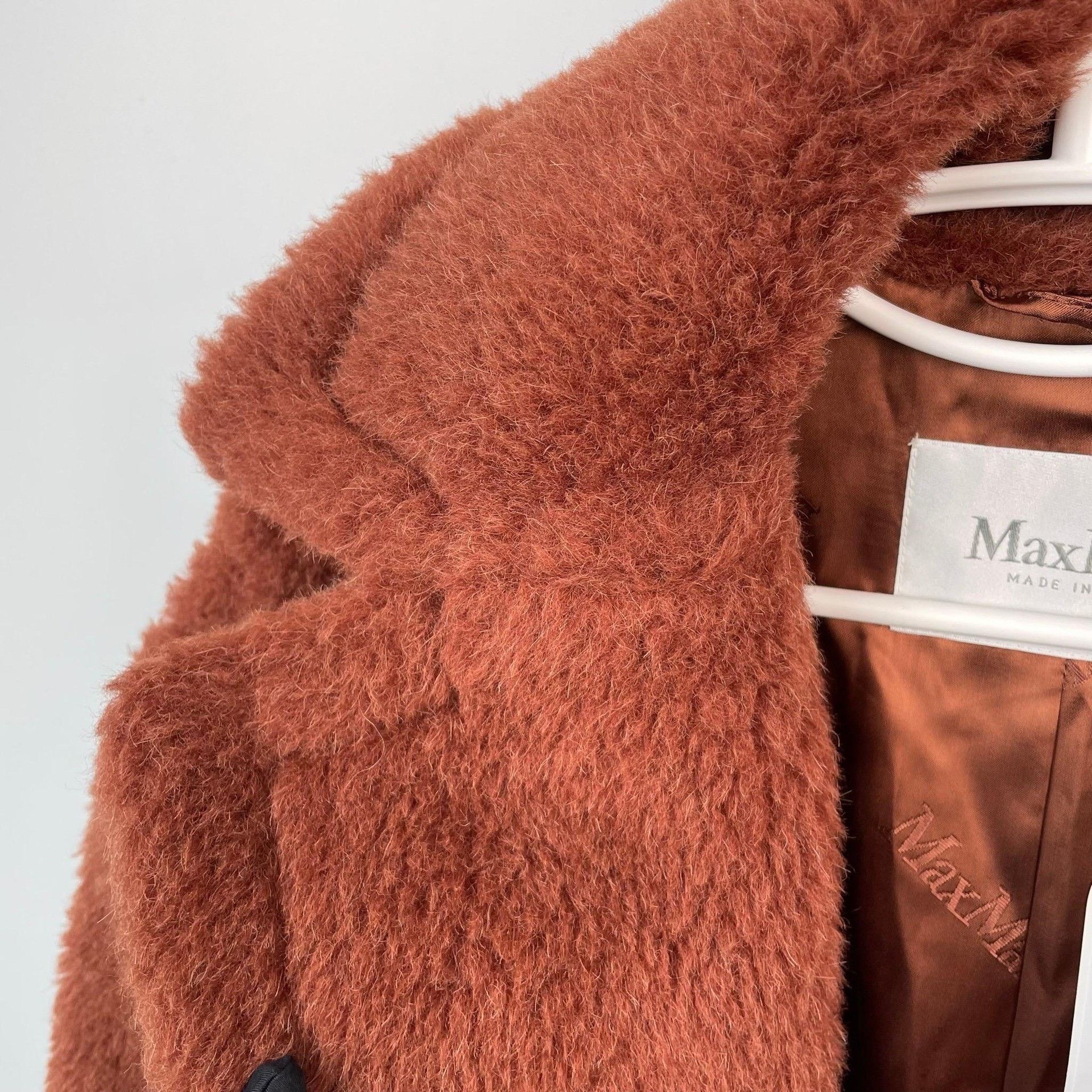Max Mara Max Mara Long Brown Coat S Women Size S / US 4 / IT 40 - 9 Thumbnail