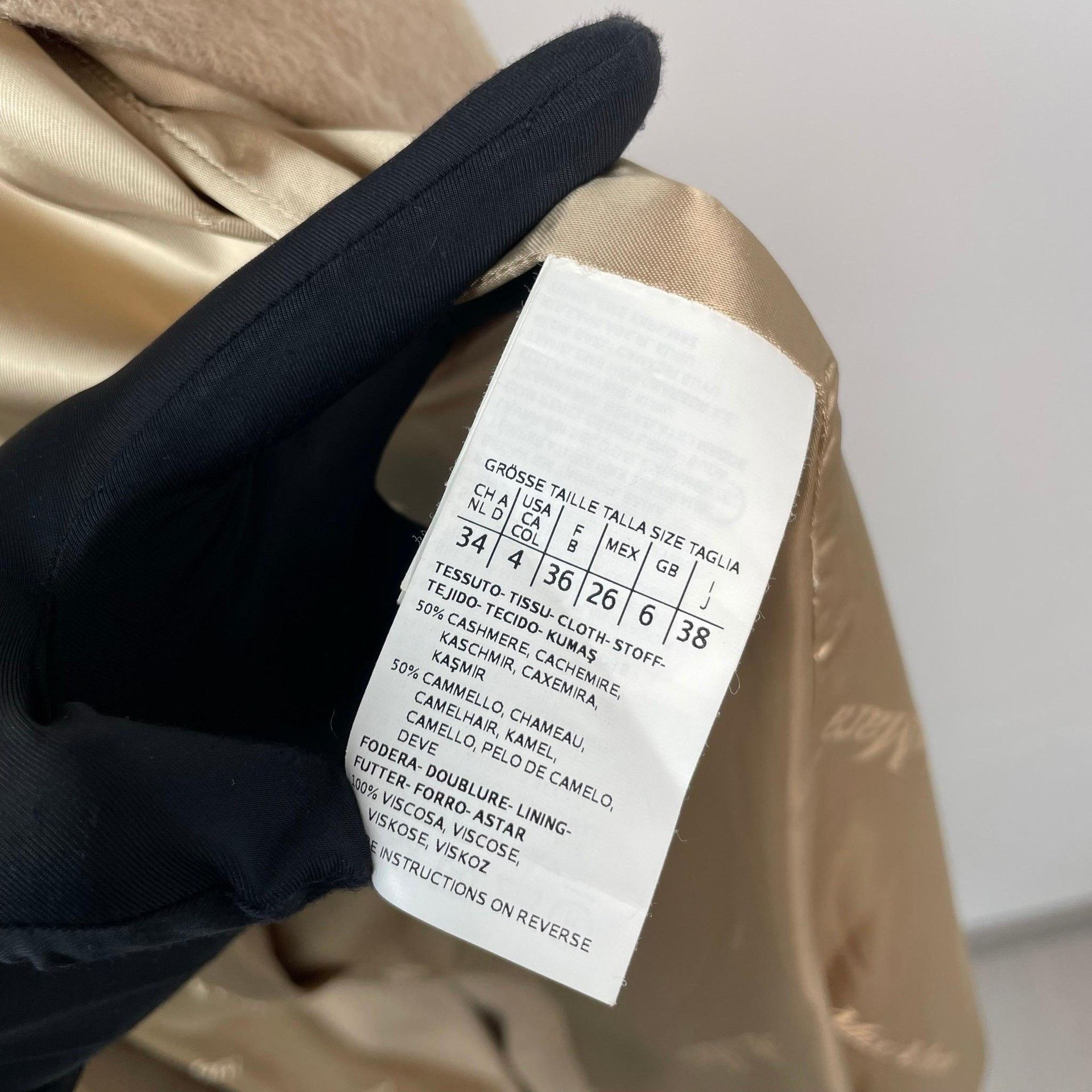 Max Mara Max Mara Long Beige Coat 38 Women Size S / US 4 / IT 40 - 6 Thumbnail
