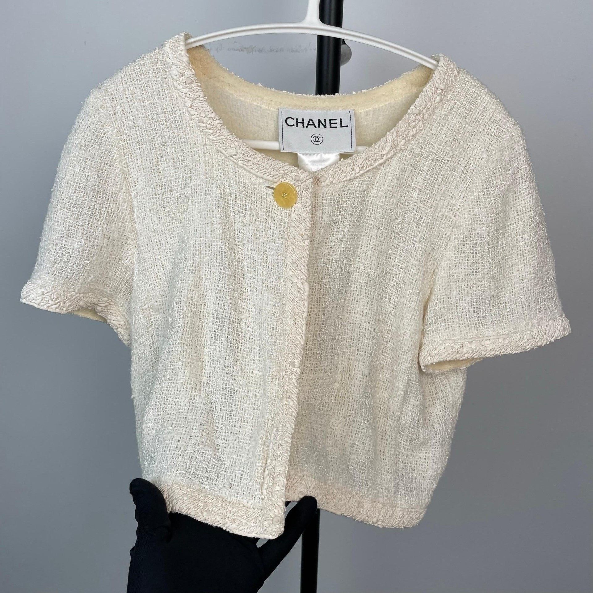 Chanel Chanel Vintage White Jacket 38 Women Size S / US 4 / IT 40 - 3 Thumbnail