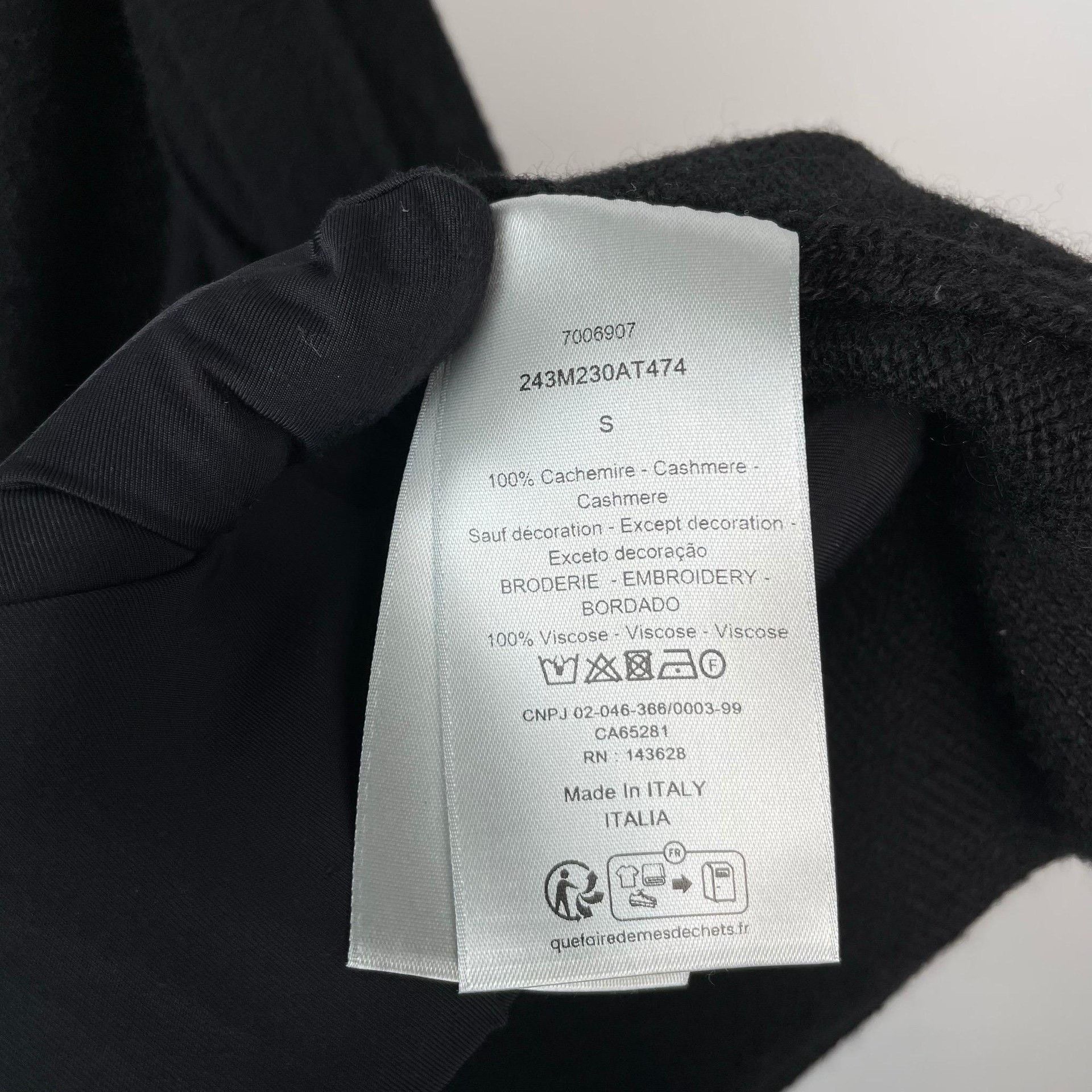 Dior Dior Black Sweater S Women Size S / US 4 / IT 40 - 6 Thumbnail