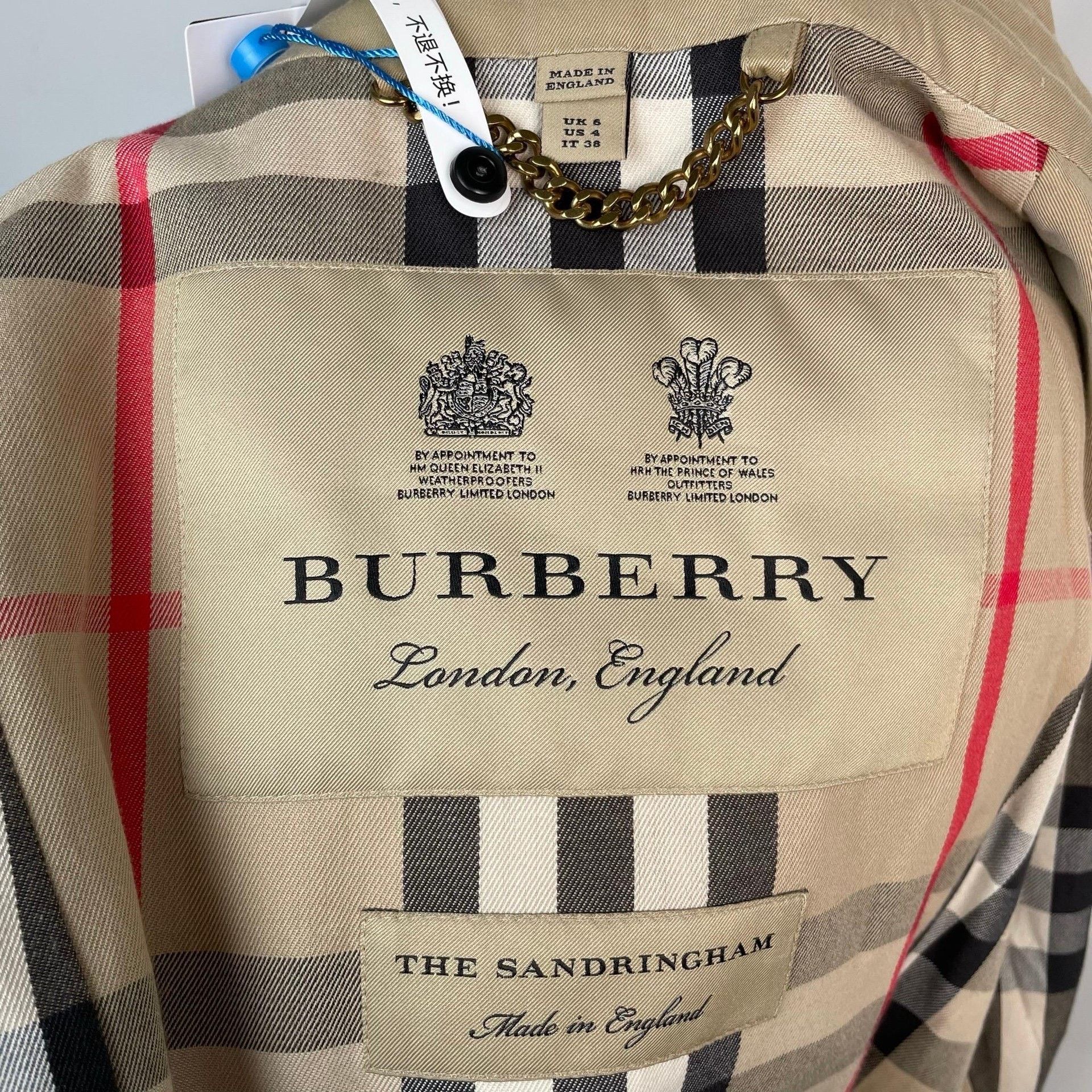 Burberry Burberry Beige Coat L Women Size L / US 10 / IT 46 - 7 Thumbnail