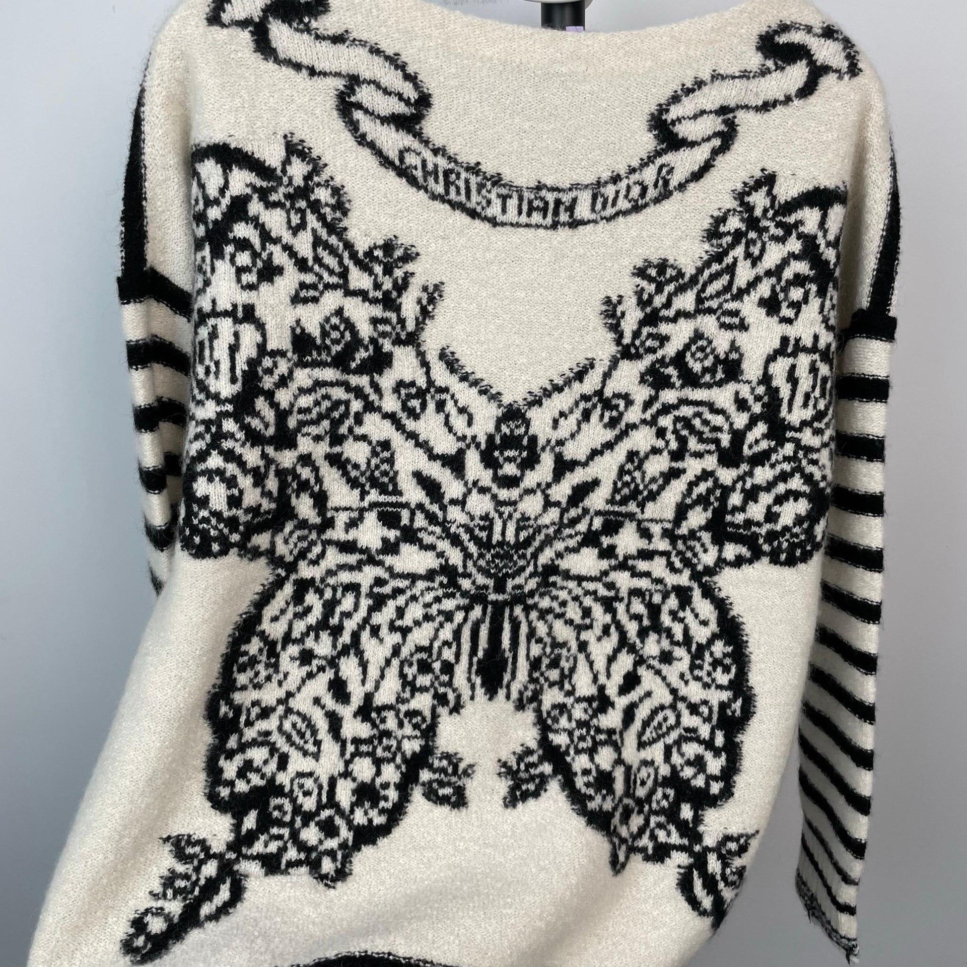 Dior Dior Striped Black Sweater 34 Women Size XS / US 0-2 / IT 36-38 - 2 Thumbnail