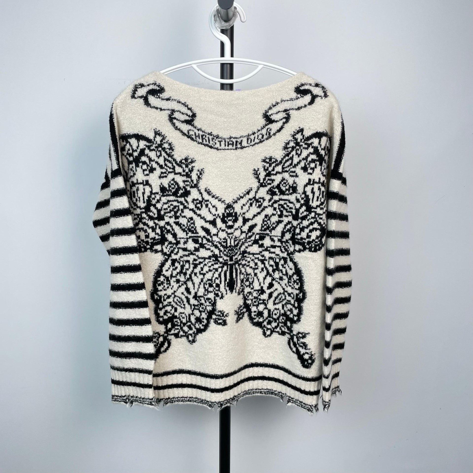 Dior Dior Striped Black Sweater 34 Women Size XS / US 0-2 / IT 36-38 - 5 Thumbnail