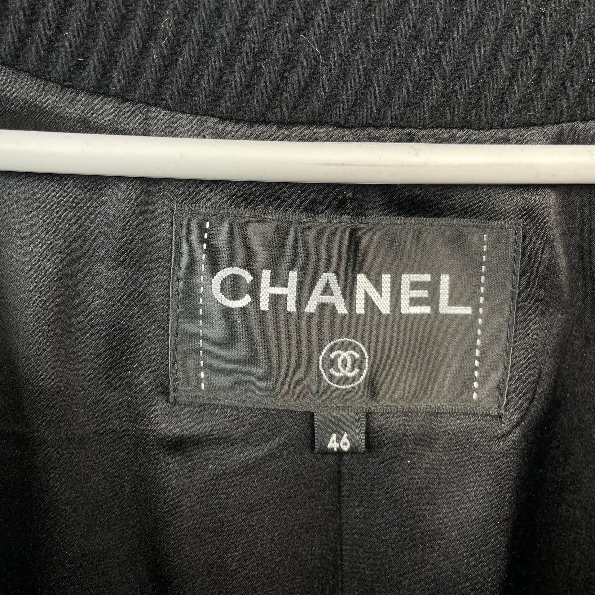Chanel Chanel Black Heavy Coat 46 Men Size US L / EU 52-54 / 3 - 6 Thumbnail
