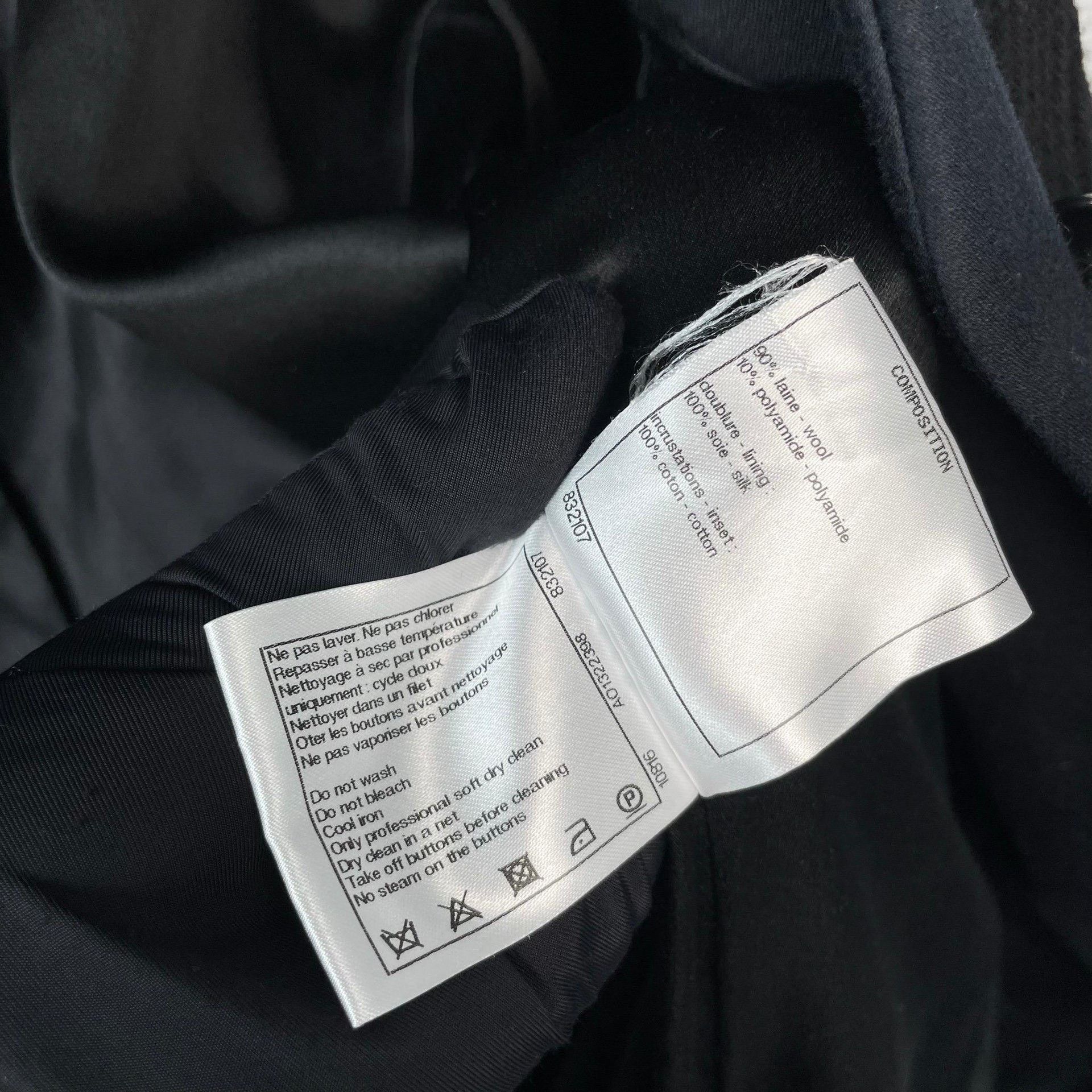 Chanel Chanel Black Heavy Coat 46 Men Size US L / EU 52-54 / 3 - 8 Thumbnail