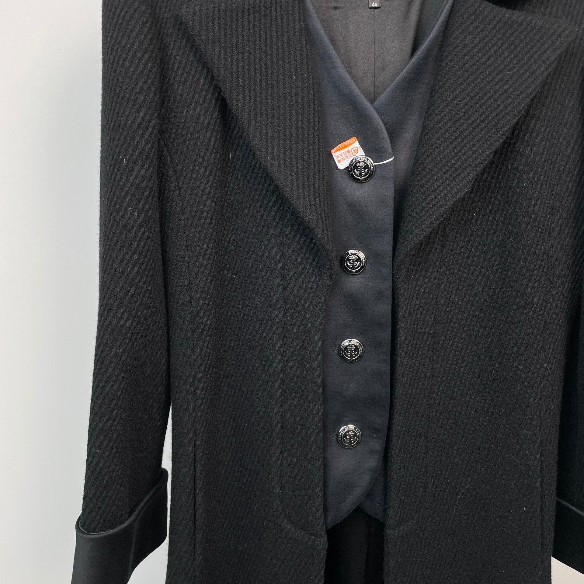 Chanel Chanel Black Heavy Coat 46 Men Size US L / EU 52-54 / 3 - 5 Thumbnail
