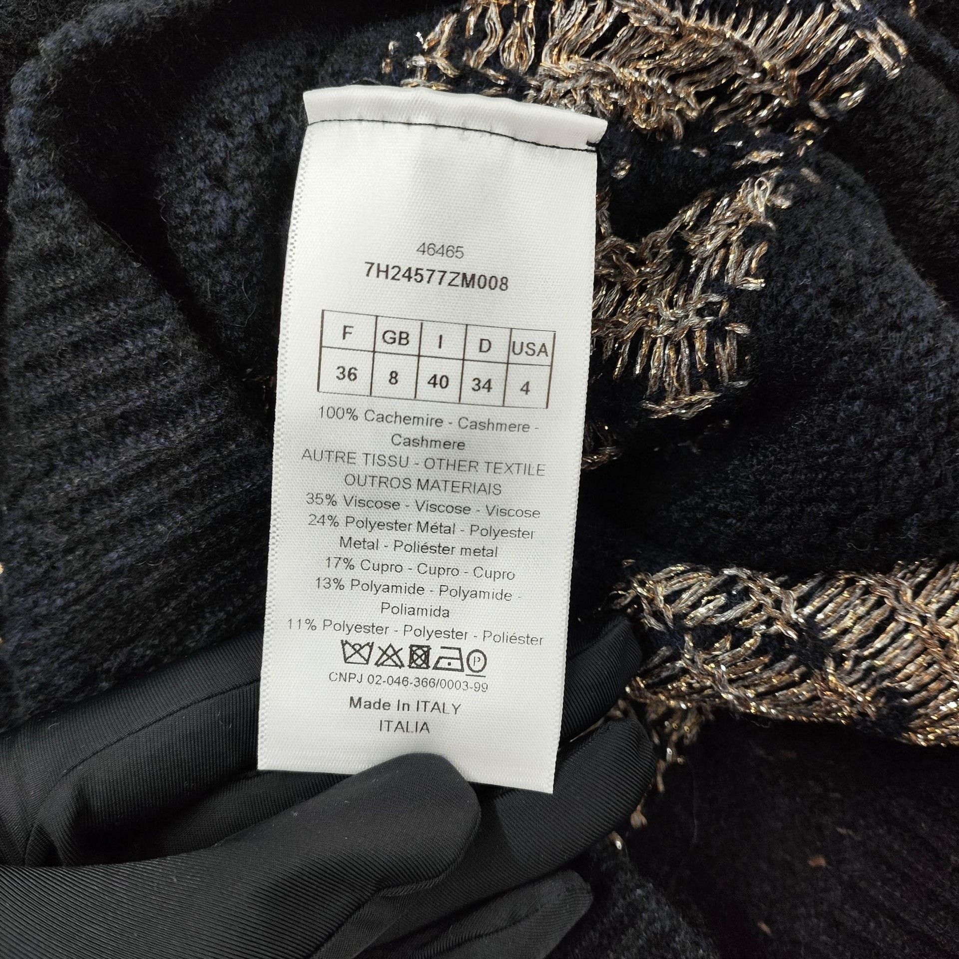 Dior Dior Knit Graphic Gold Sweater 36 Women Size S / US 4 / IT 40 - 4 Thumbnail