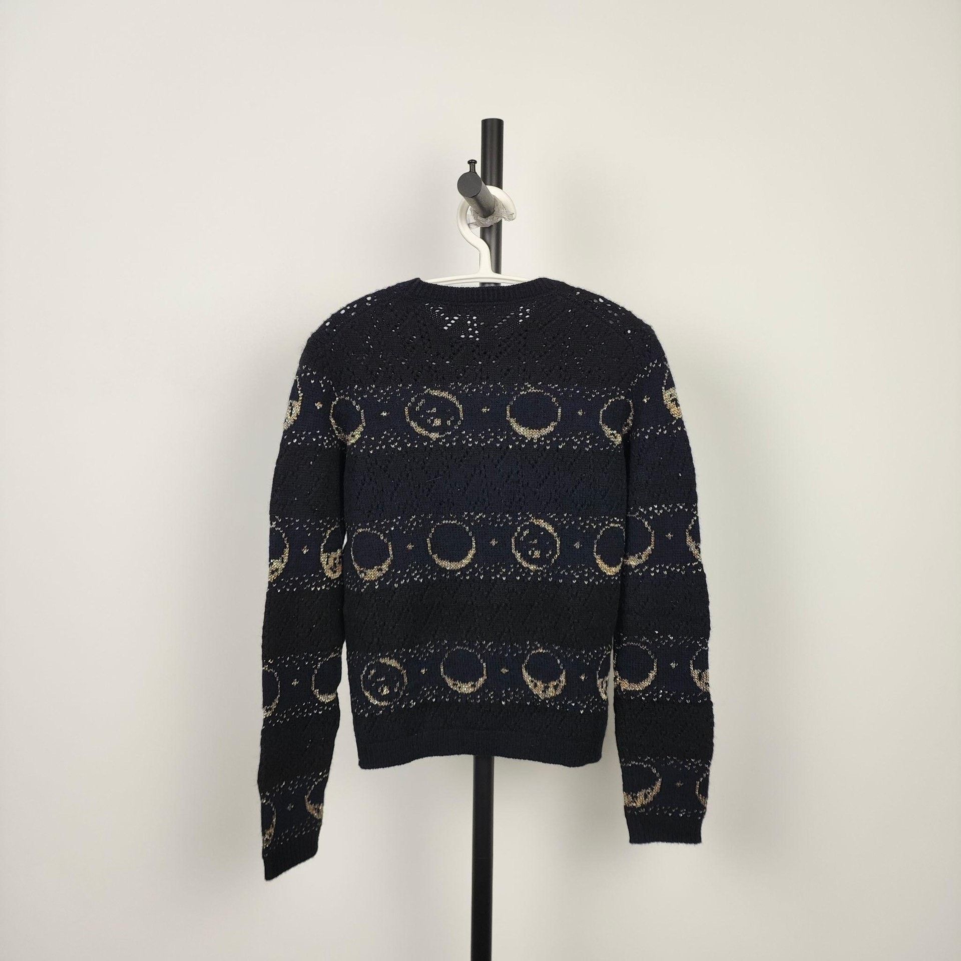 Dior Dior Knit Graphic Gold Sweater 36 Women Size S / US 4 / IT 40 - 2 Thumbnail