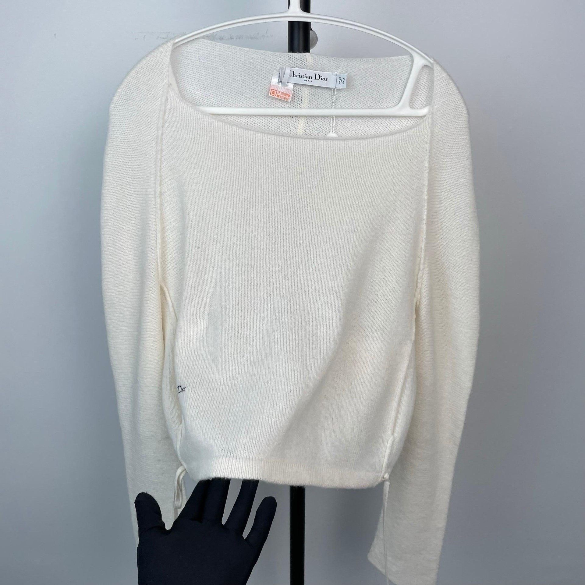 Dior Dior Retro Wool White Sweater 36 Women Size S / US 4 / IT 40 - 8 Thumbnail