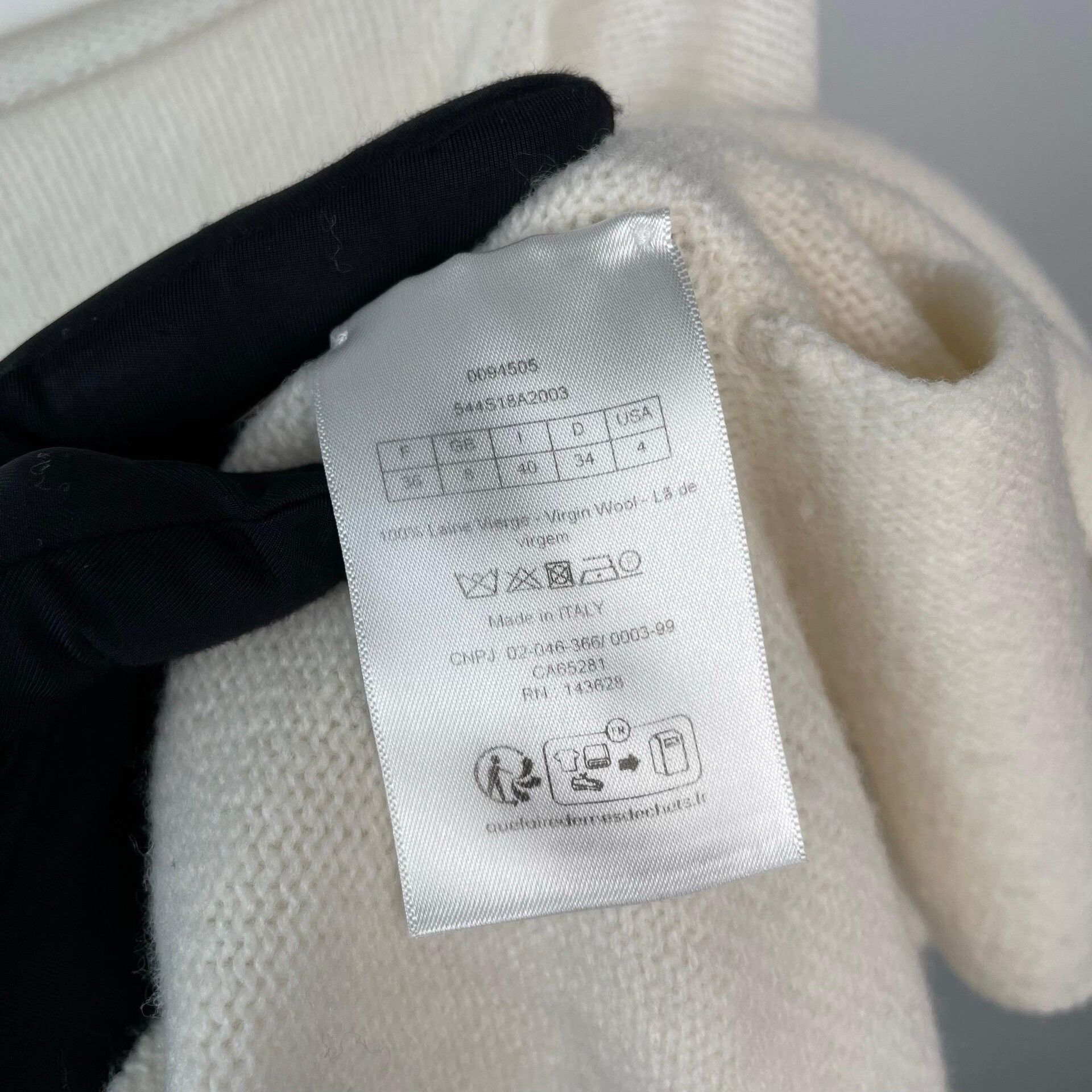 Dior Dior Retro Wool White Sweater 36 Women Size S / US 4 / IT 40 - 5 Thumbnail