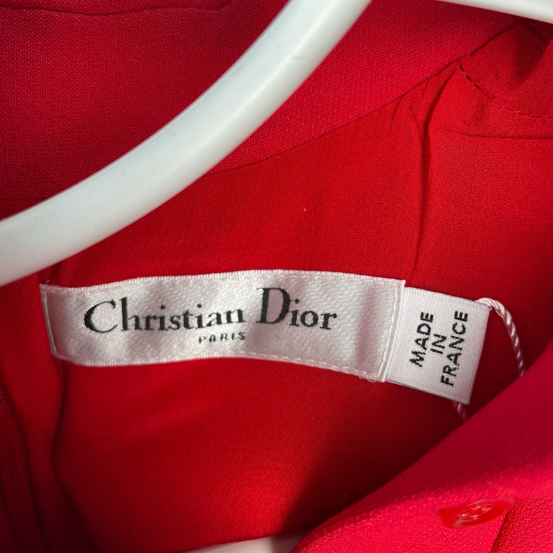 Dior Dior Wool Red Dress 36 Women Size S / US 4 / IT 40 - 8 Thumbnail
