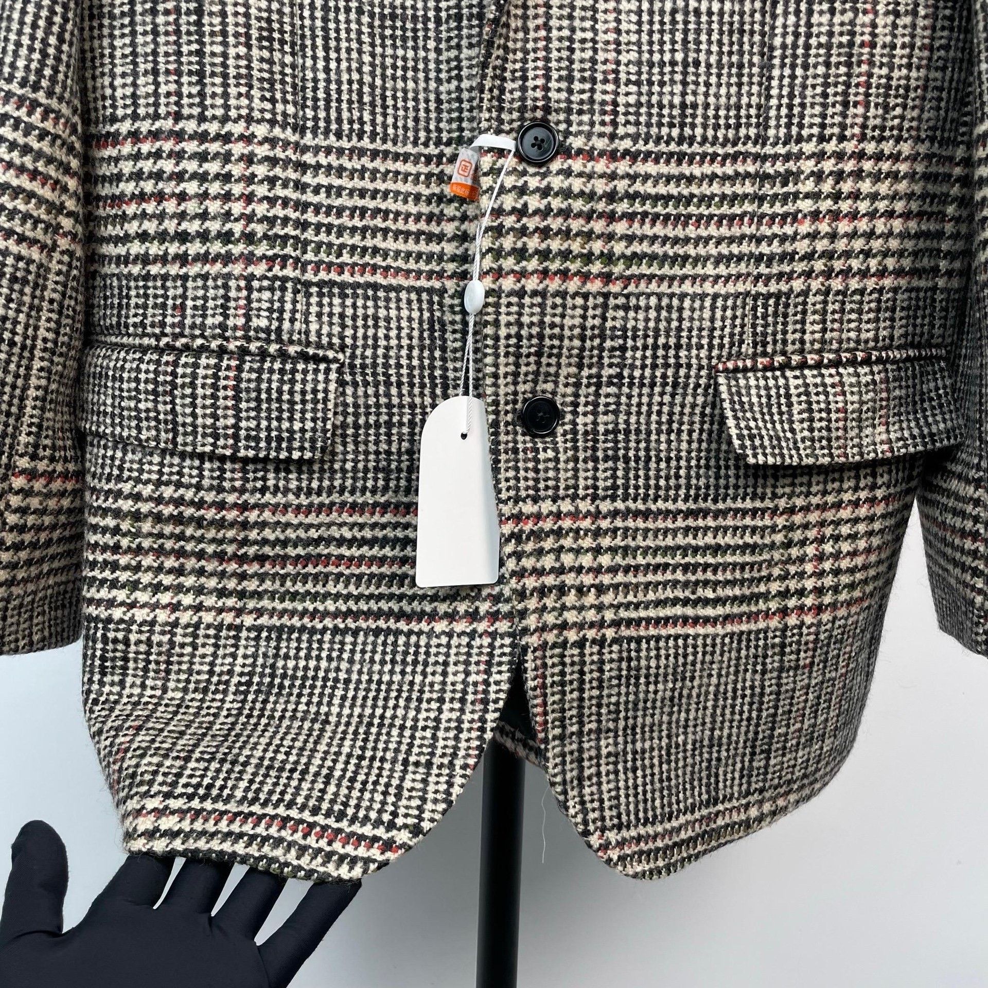 Celine Celine Formal Plaid Gray Jacket 38 Women Size S / US 4 / IT 40 - 3 Thumbnail