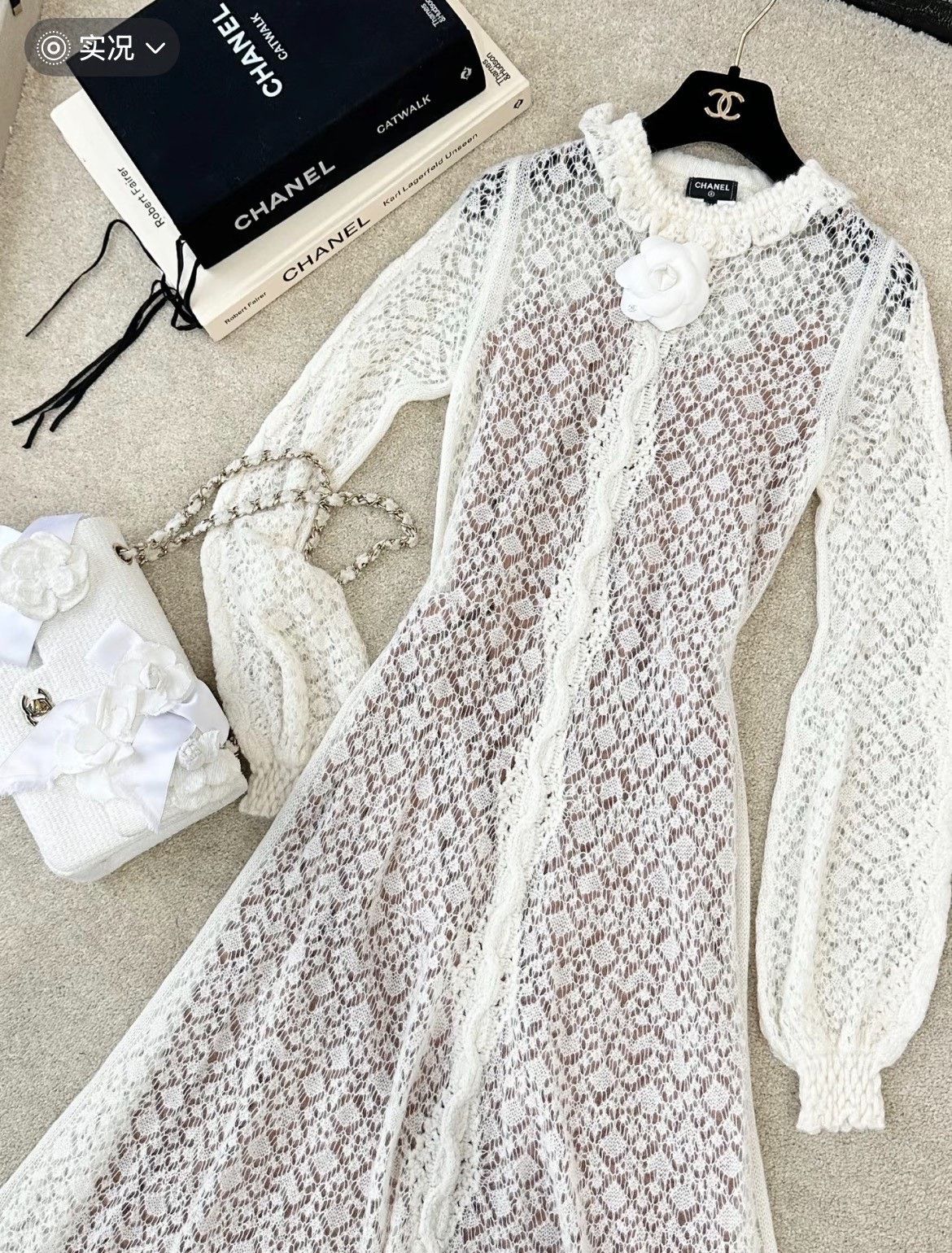 Chanel Chanel White Mini Dress 36 Women Size XS / US 0-2 / IT 36-38 - 2 Thumbnail