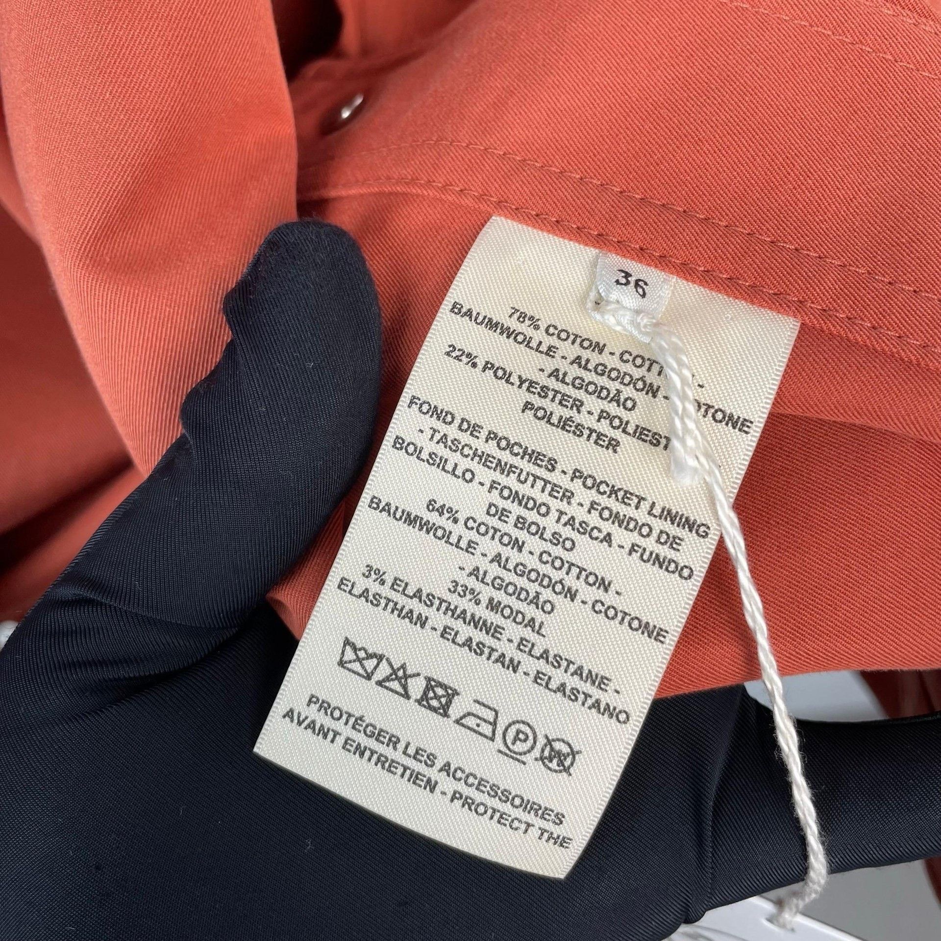 Hermes Hermes Orange Jacket S Women Size S / US 4 / IT 40 - 7 Thumbnail