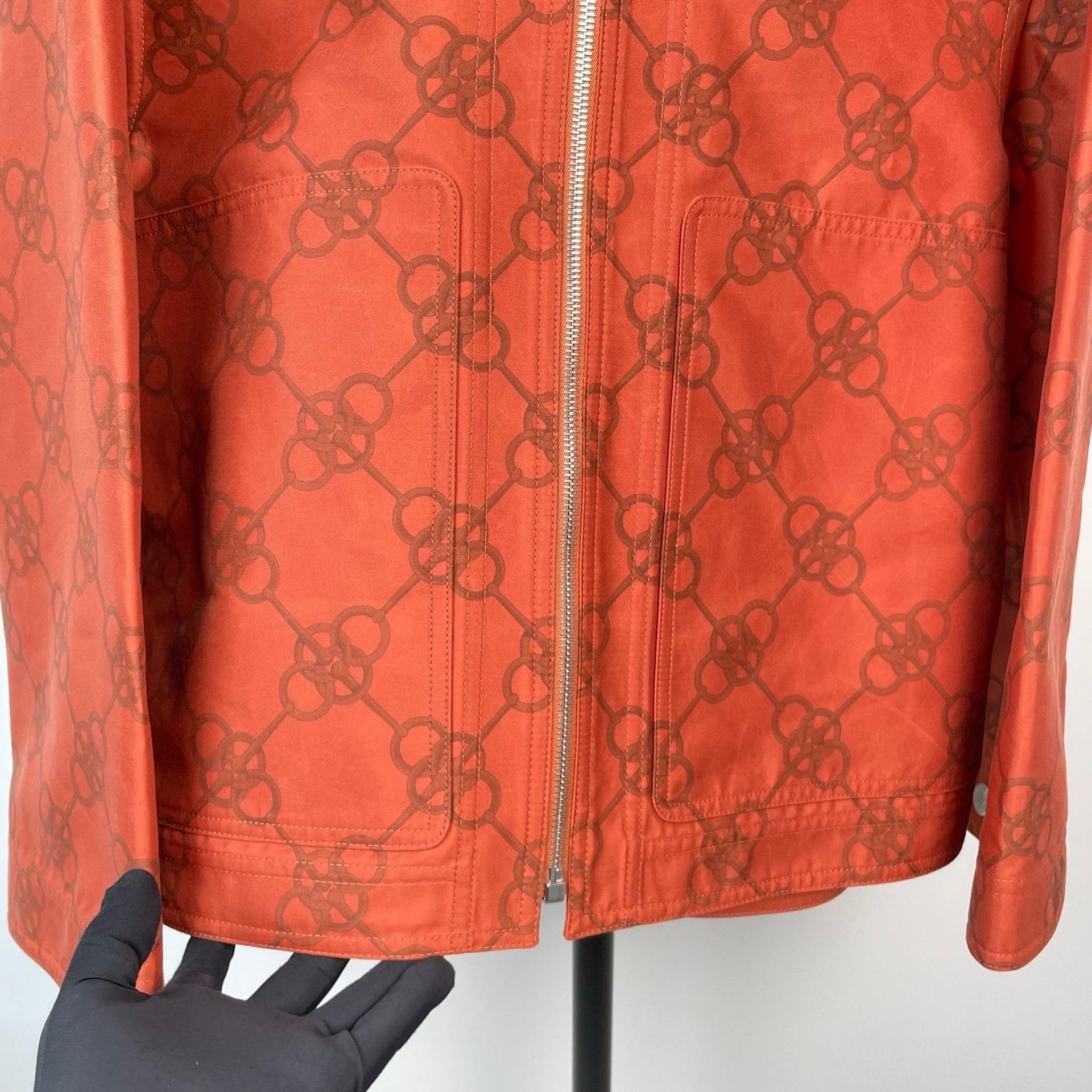 Hermes Hermes Orange Jacket S Women Size S / US 4 / IT 40 - 9 Thumbnail