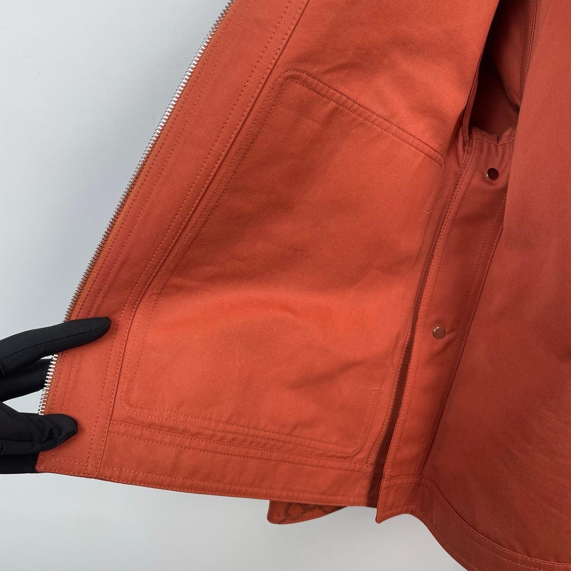 Hermes Hermes Orange Jacket S Women Size S / US 4 / IT 40 - 4 Thumbnail