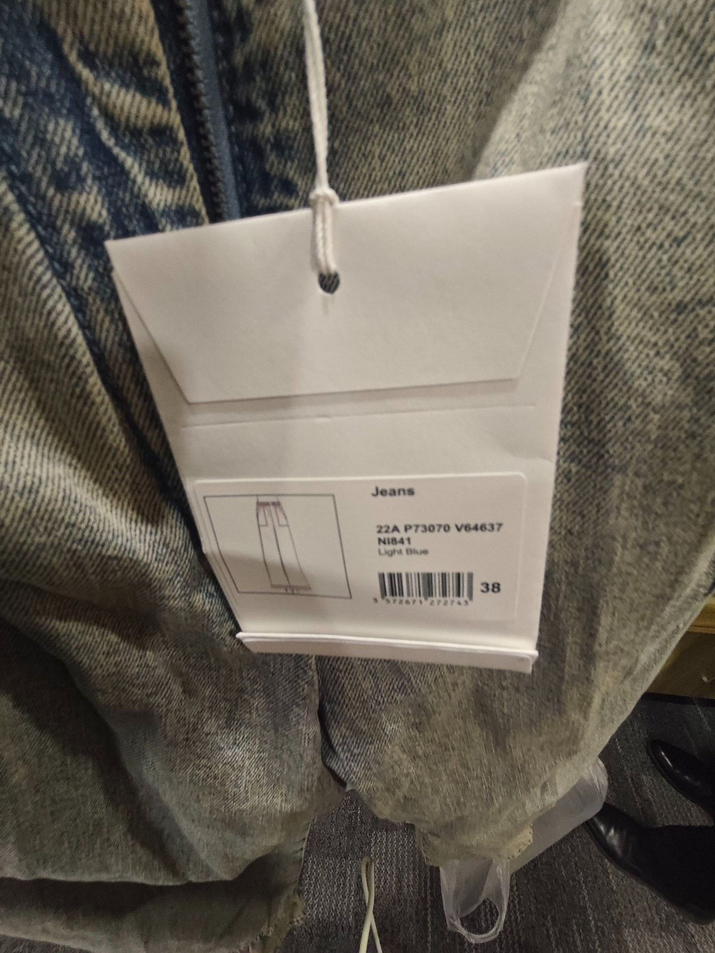 Chanel Chanel Blue Jeans 22 Women Size 22" - 3 Thumbnail