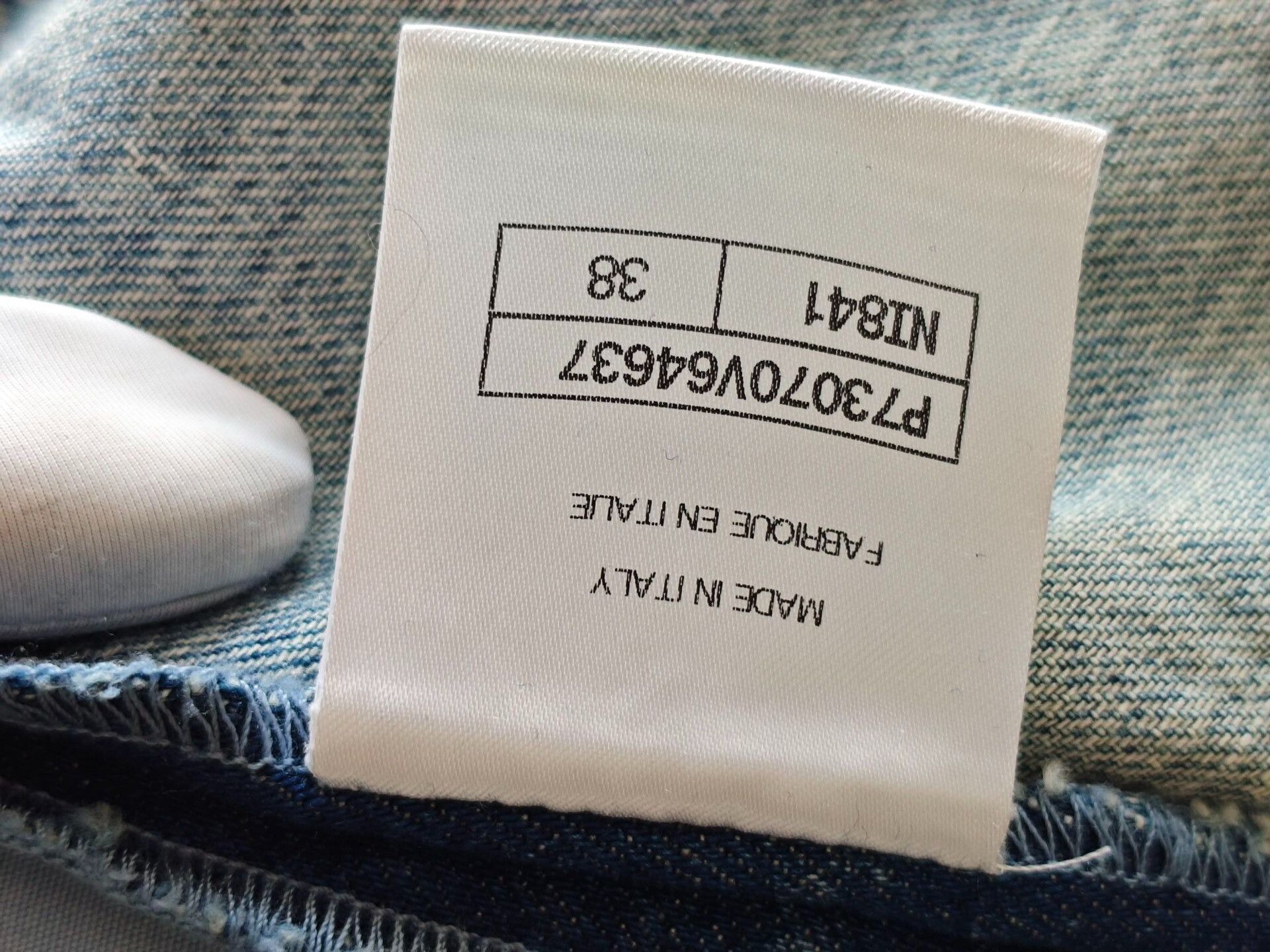 Chanel Chanel Blue Jeans 22 Women Size 22" - 6 Thumbnail