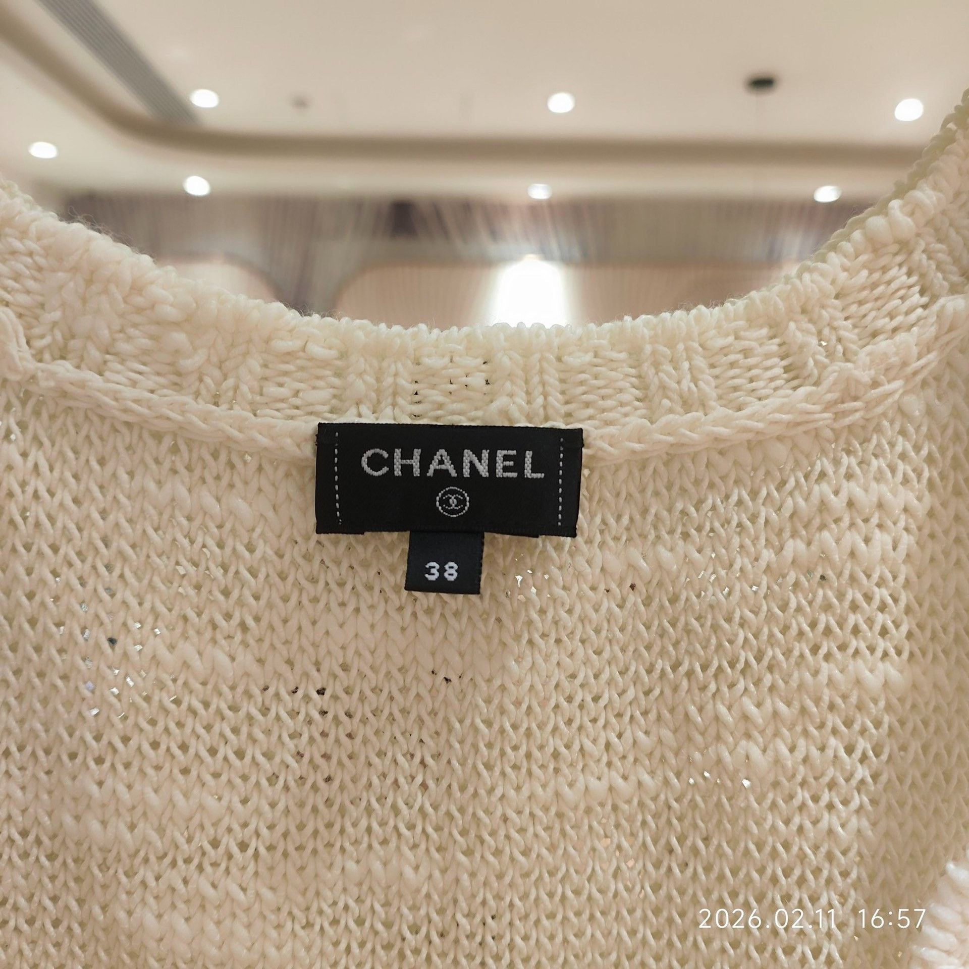 Chanel Chanel White Tank Top 38 Men Size US S / EU 44-46 / 1 - 4 Thumbnail