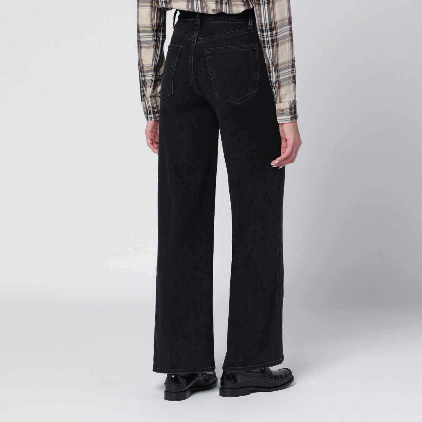 Frame Frame Black Le Slim Palazzo Trousers Size 27" / US 4 / IT 40 - 2 Thumbnail