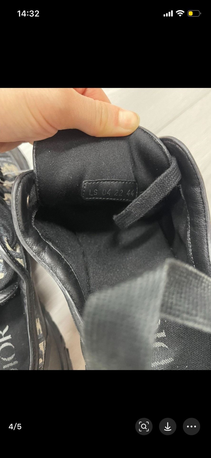 Dior Dior Black Lowtop Sneakers 44 Men Size US 10.5 / EU 43-44 - 4 Thumbnail