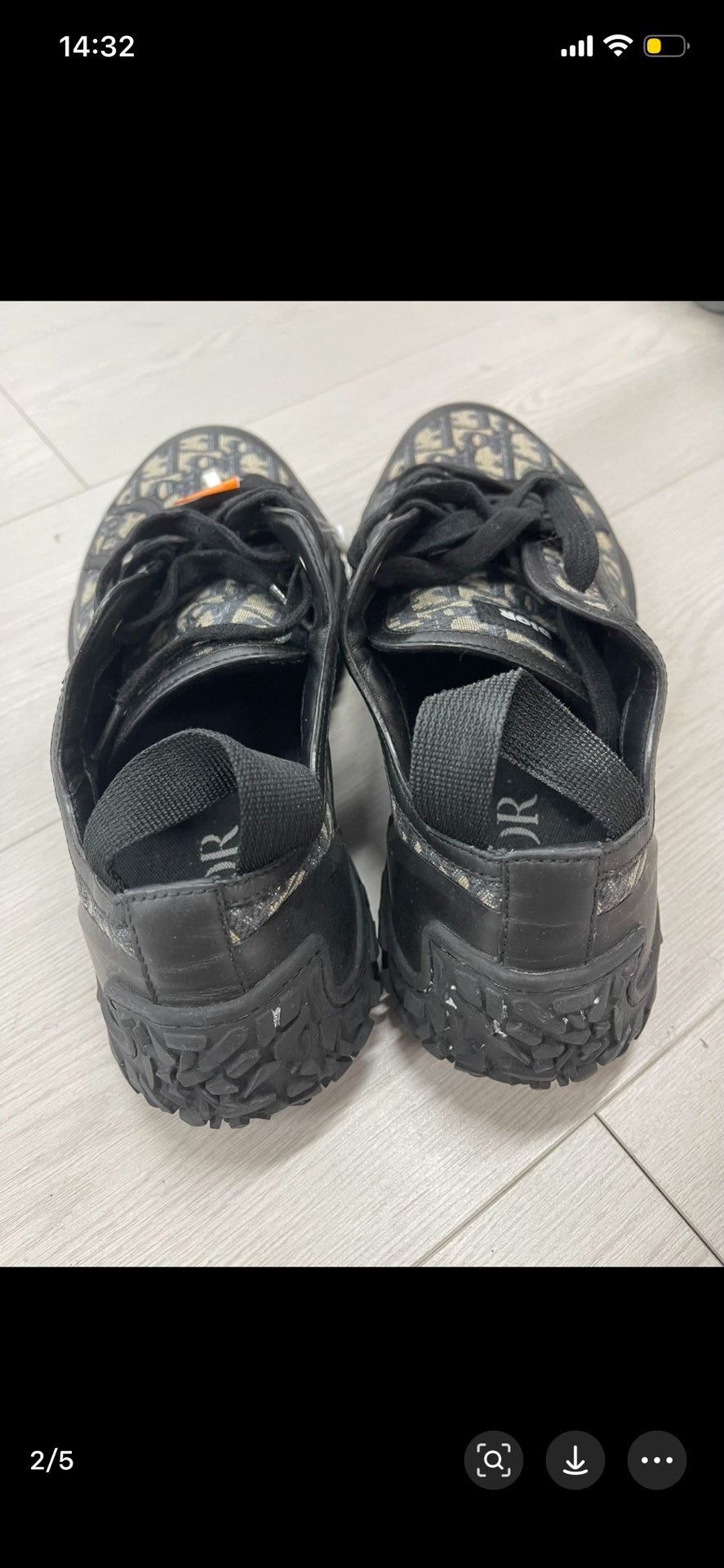 Dior Dior Black Lowtop Sneakers 44 Men Size US 10.5 / EU 43-44 - 2 Thumbnail