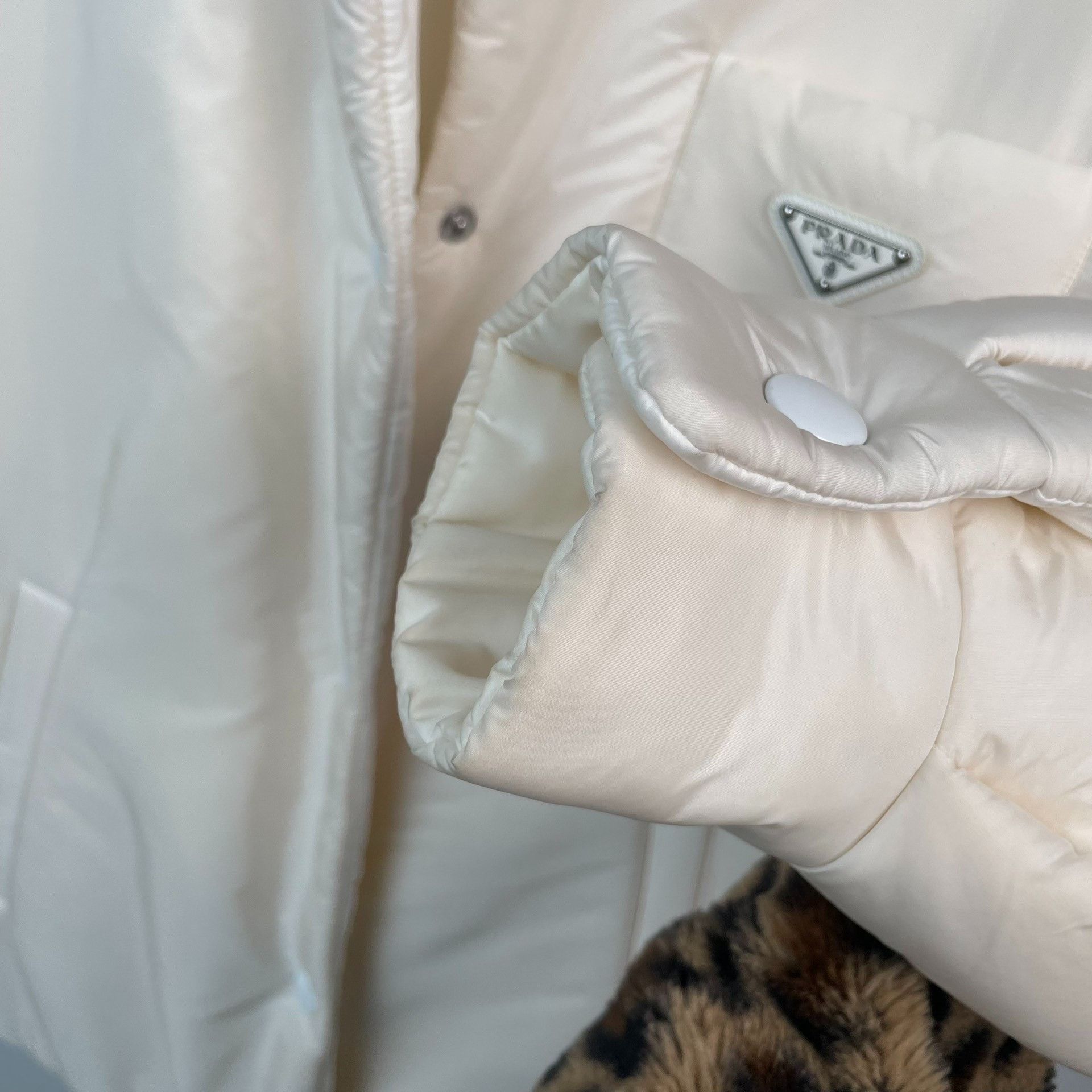 Prada Prada Nylon Cotton White Heavy Coat 36 Men Size US S / EU 44-46 / 1 - 7 Thumbnail