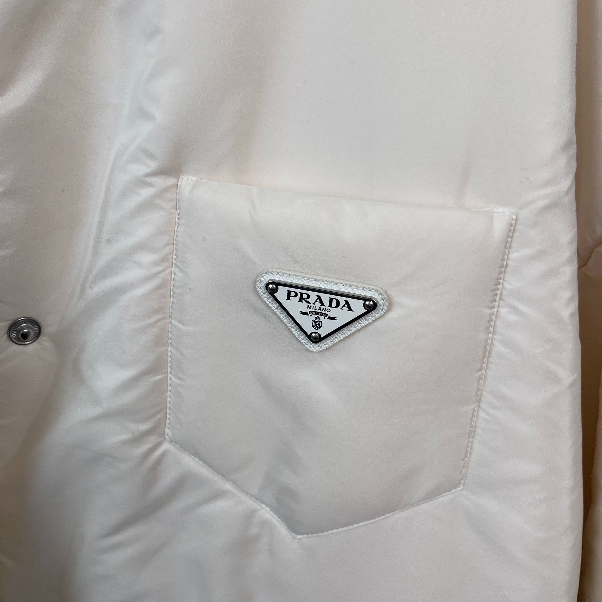 Prada Prada Nylon Cotton White Heavy Coat 36 Men Size US S / EU 44-46 / 1 - 3 Thumbnail