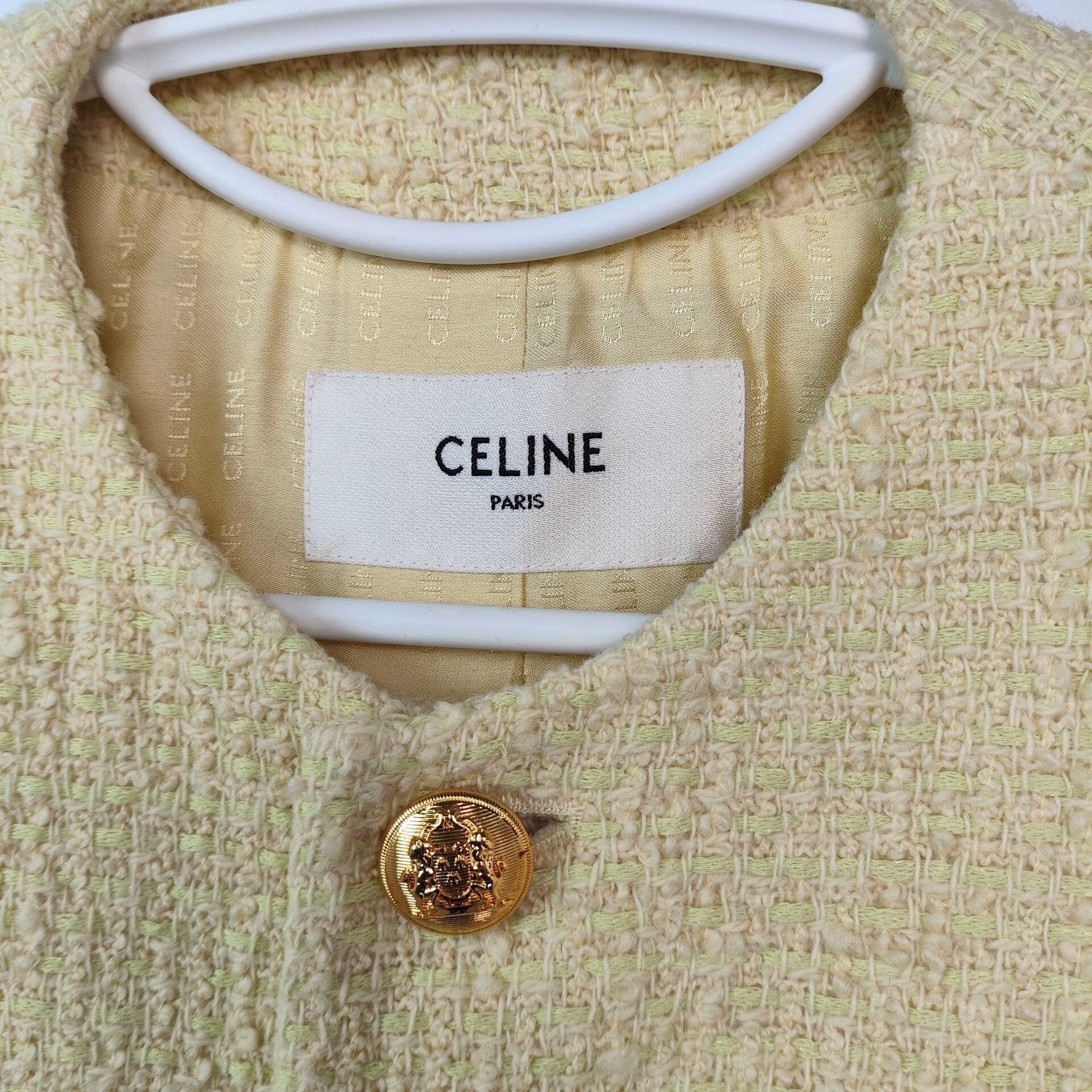 Celine Celine Yellow Jacket 36 Women Size S / US 4 / IT 40 - 4 Thumbnail