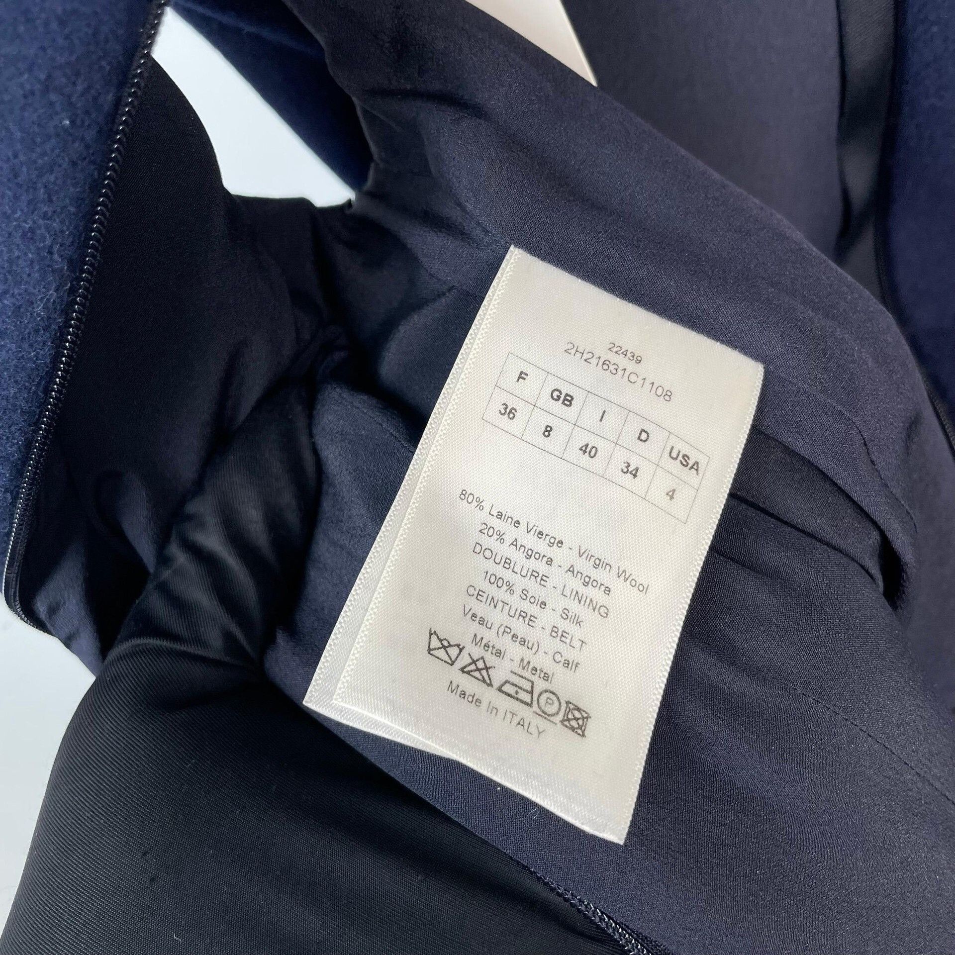 Dior Dior Wool Blue Dress 36 Women Size S / US 4 / IT 40 - 8 Thumbnail