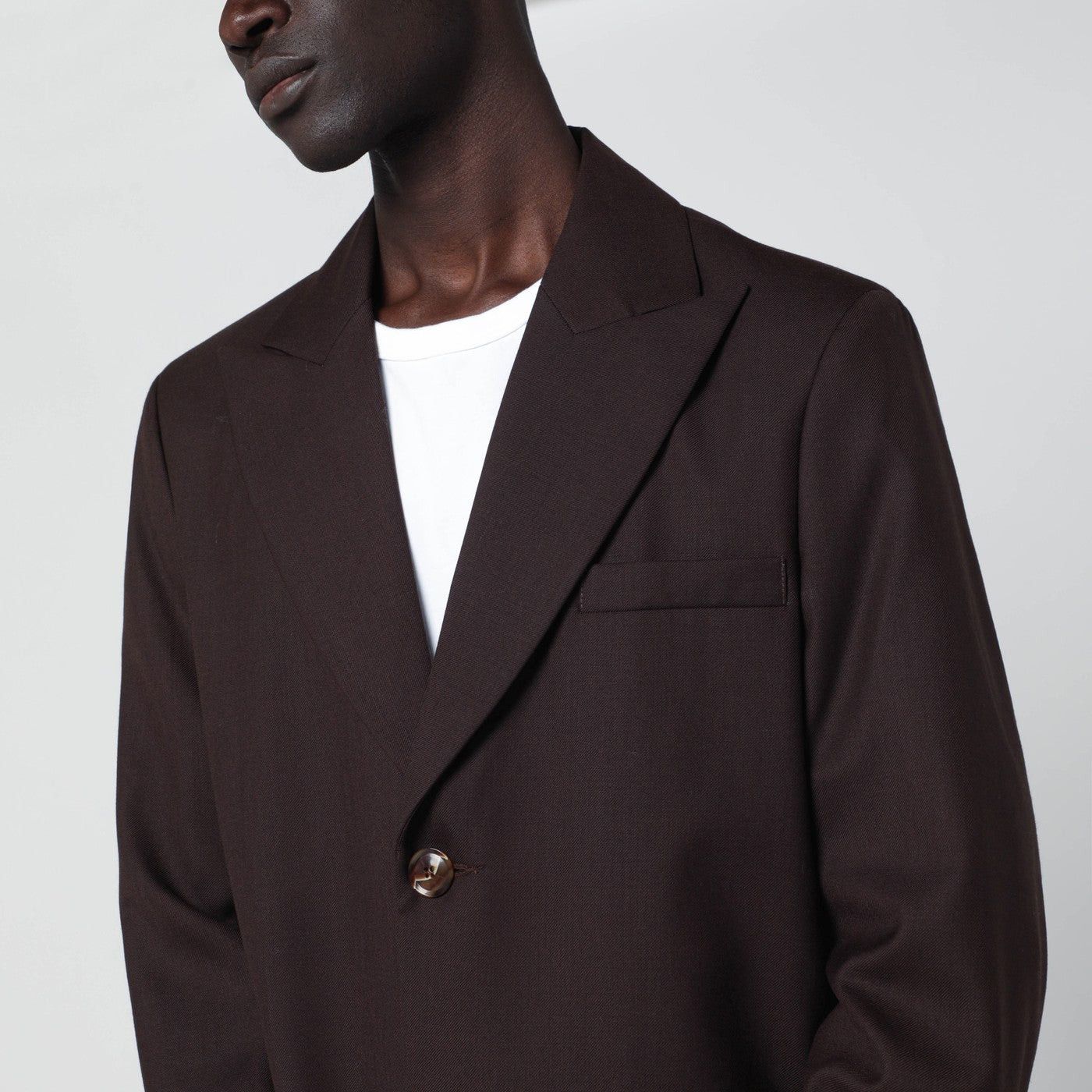 Sefr Sefr Seydou Mud-Colored Jacket In Wool Blend Twill Size US L / EU 52-54 / 3 - 2 Thumbnail