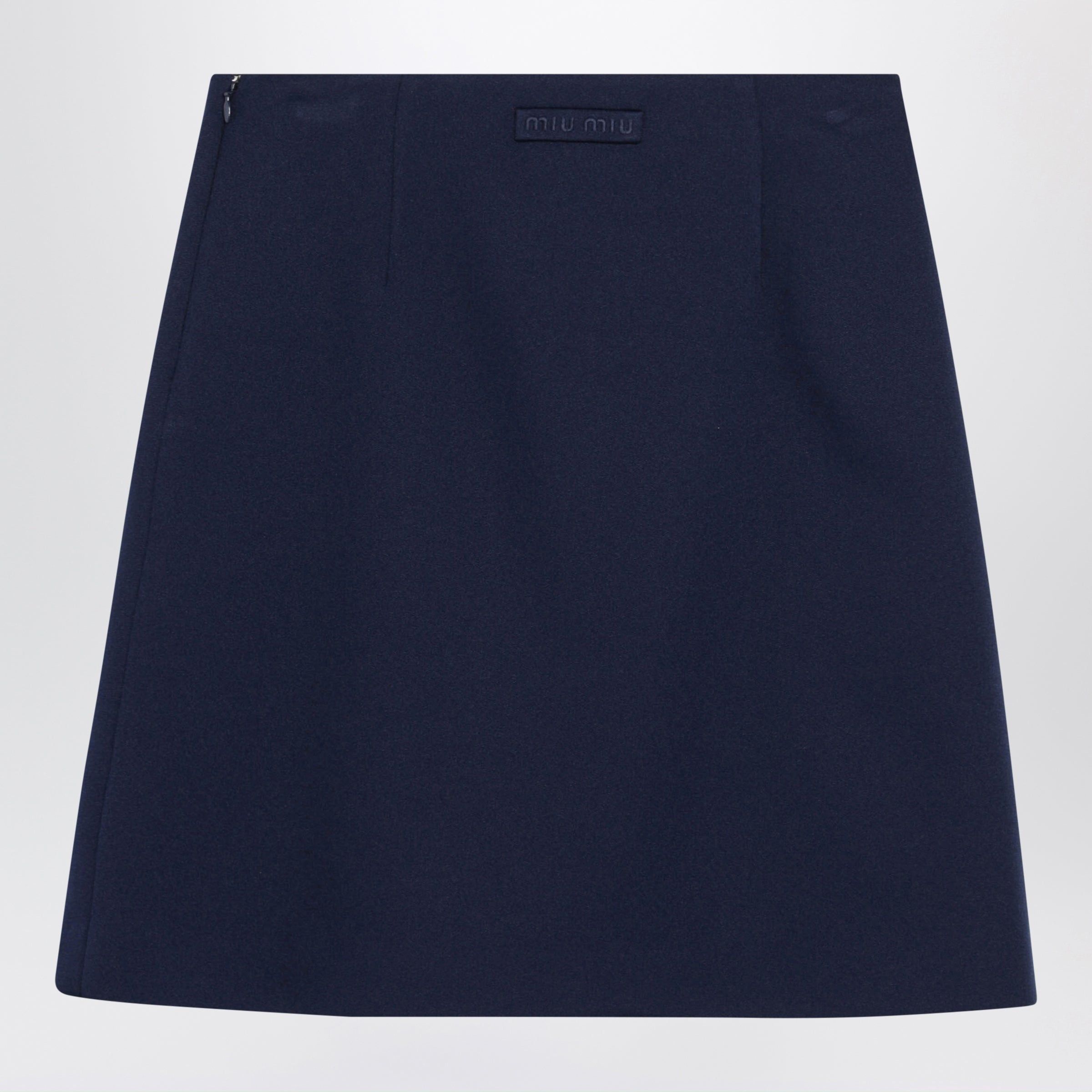 Miu Miu Miu Miu Baltic Blue Tech Jersey Skirt Size 28" / US 6 / IT 42 - 2 Thumbnail