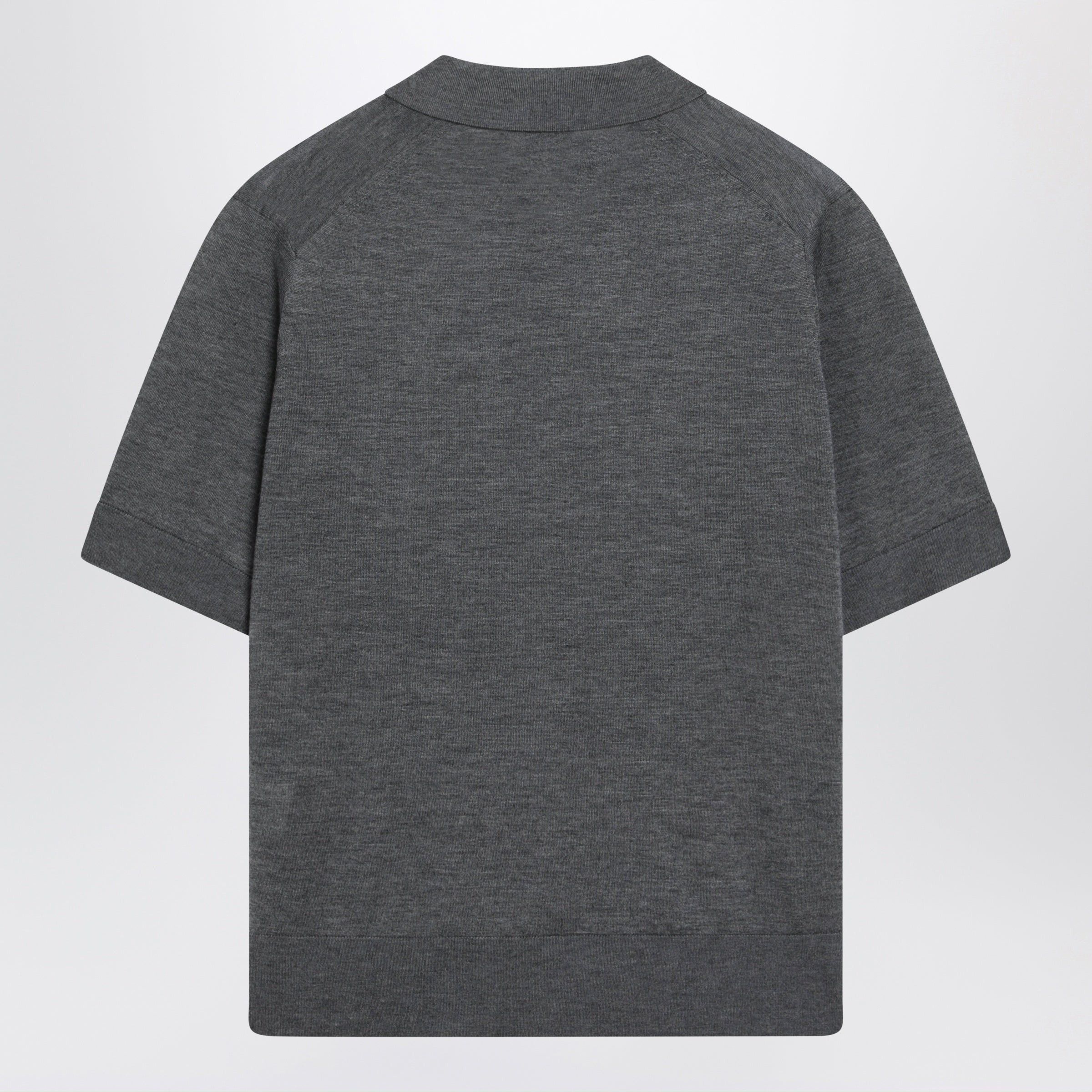 Loulou de Saison Loulou De Saison Grey Migo Fluid Cashmere Polo Size L / US 10 / IT 46 - 2 Thumbnail