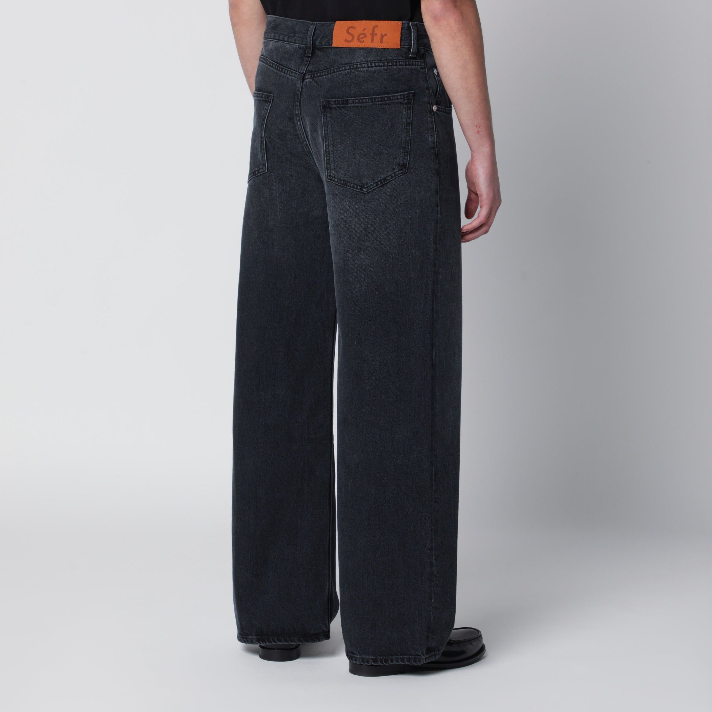 Sefr Sefr Relaxed Cut Washed Black Jeans Size US 32 / EU 48 - 2 Thumbnail