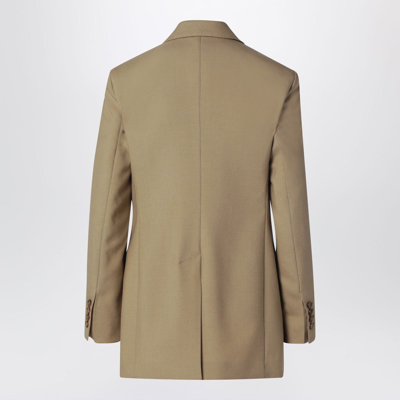 Max Mara Max Mara Camel Wool-Blend Double-Breasted Jacket Size S / US 4 / IT 40 - 2 Thumbnail