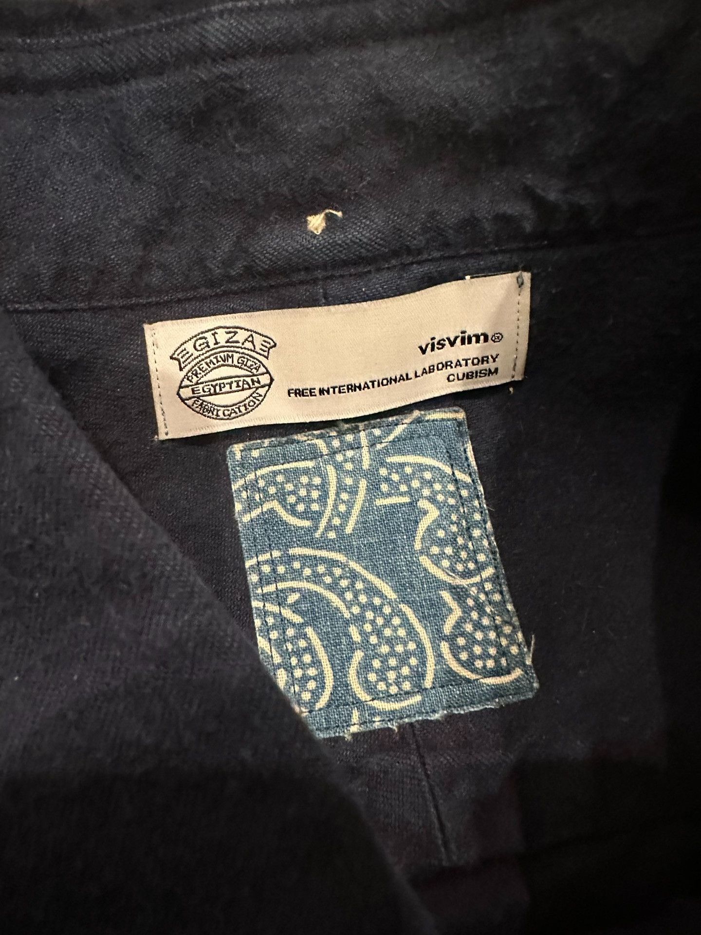 Visvim visvim Dark Blue Wooden Button Shirt Size US S / EU 44-46 / 1 - 3 Thumbnail
