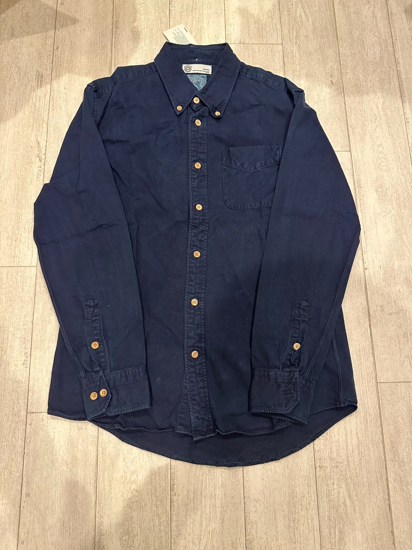 Visvim visvim Dark Blue Wooden Button Shirt Size US S / EU 44-46 / 1 - 2 Thumbnail