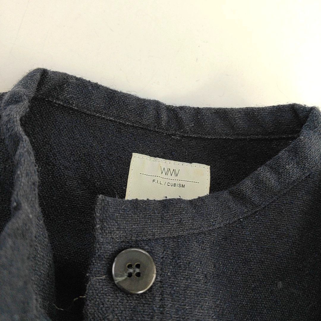 Visvim VisVim Women's Dark Blue Silk Long-Sleeve Dress Size L / US 10 / IT 46 - 4 Thumbnail