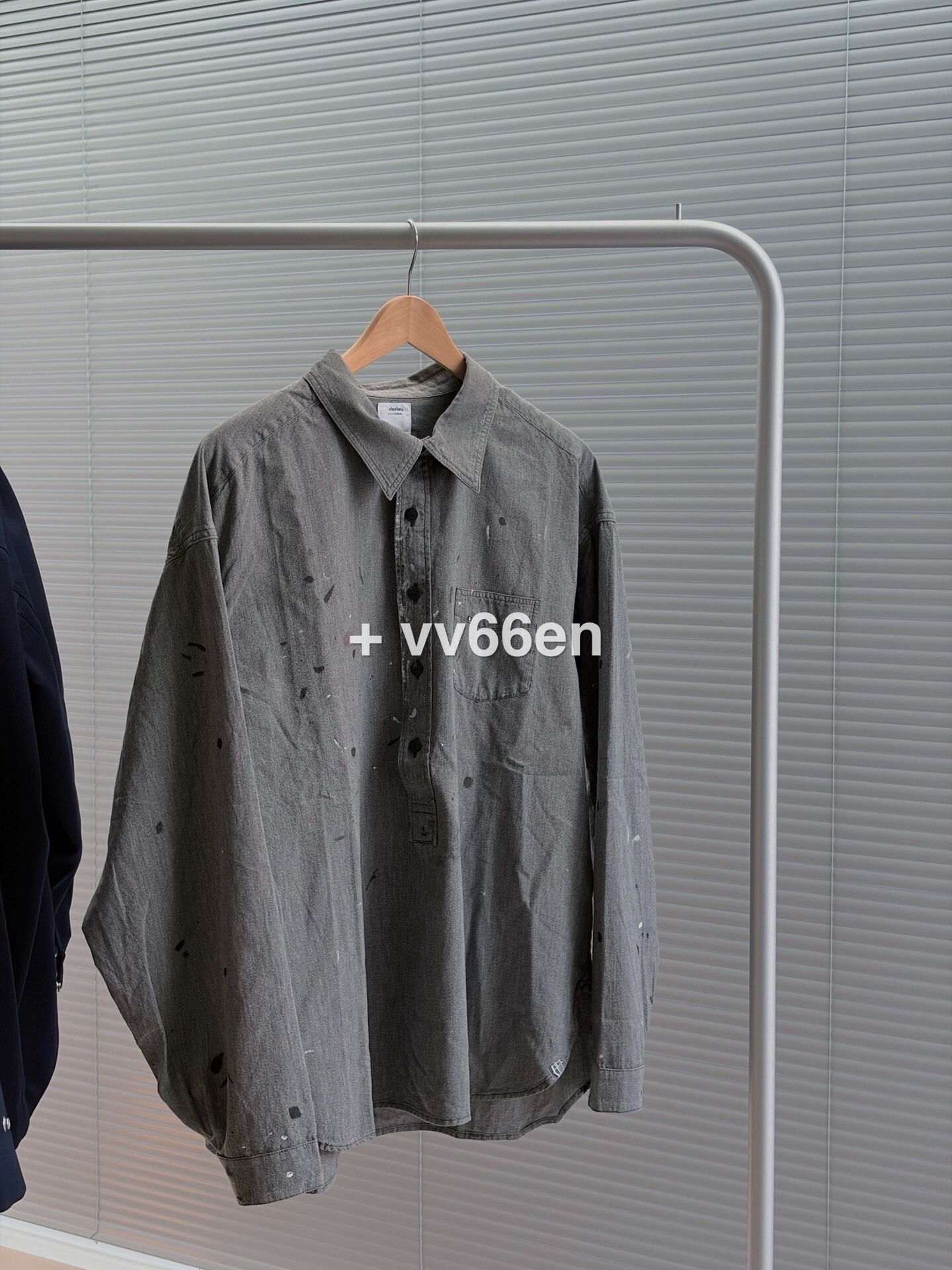 Visvim VISVIM 1910 P.O. Chambray Paint Splatter Shirt Size US L / EU 52-54 / 3 - 2 Thumbnail