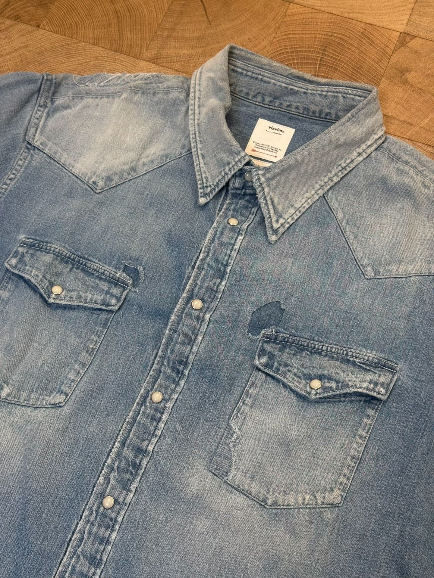 Visvim Visvim 24SS Social Sculpture Denim Shirt Size US L / EU 52-54 / 3 - 2 Thumbnail