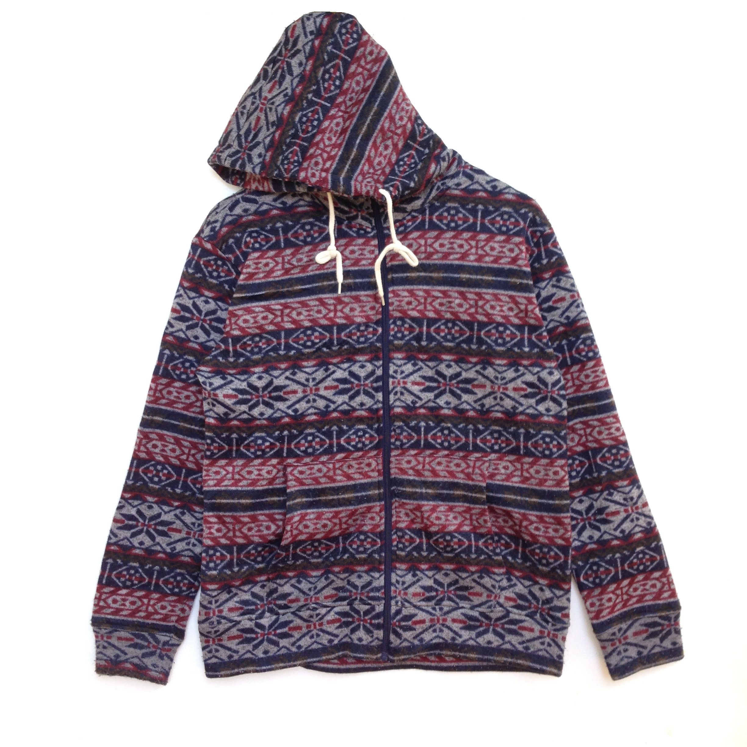Japanese Brand Paisley Design Hooded Sweatshirt Size US M / EU 48-50 / 2 - 1 Thumbnail