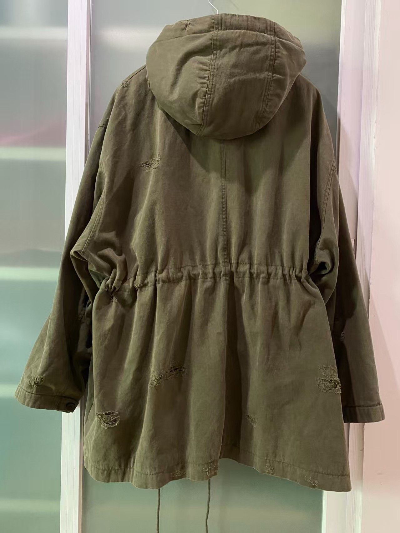 Visvim WE11DONE Olive Green Distressed Parka Size US L / EU 52-54 / 3 - 2 Thumbnail
