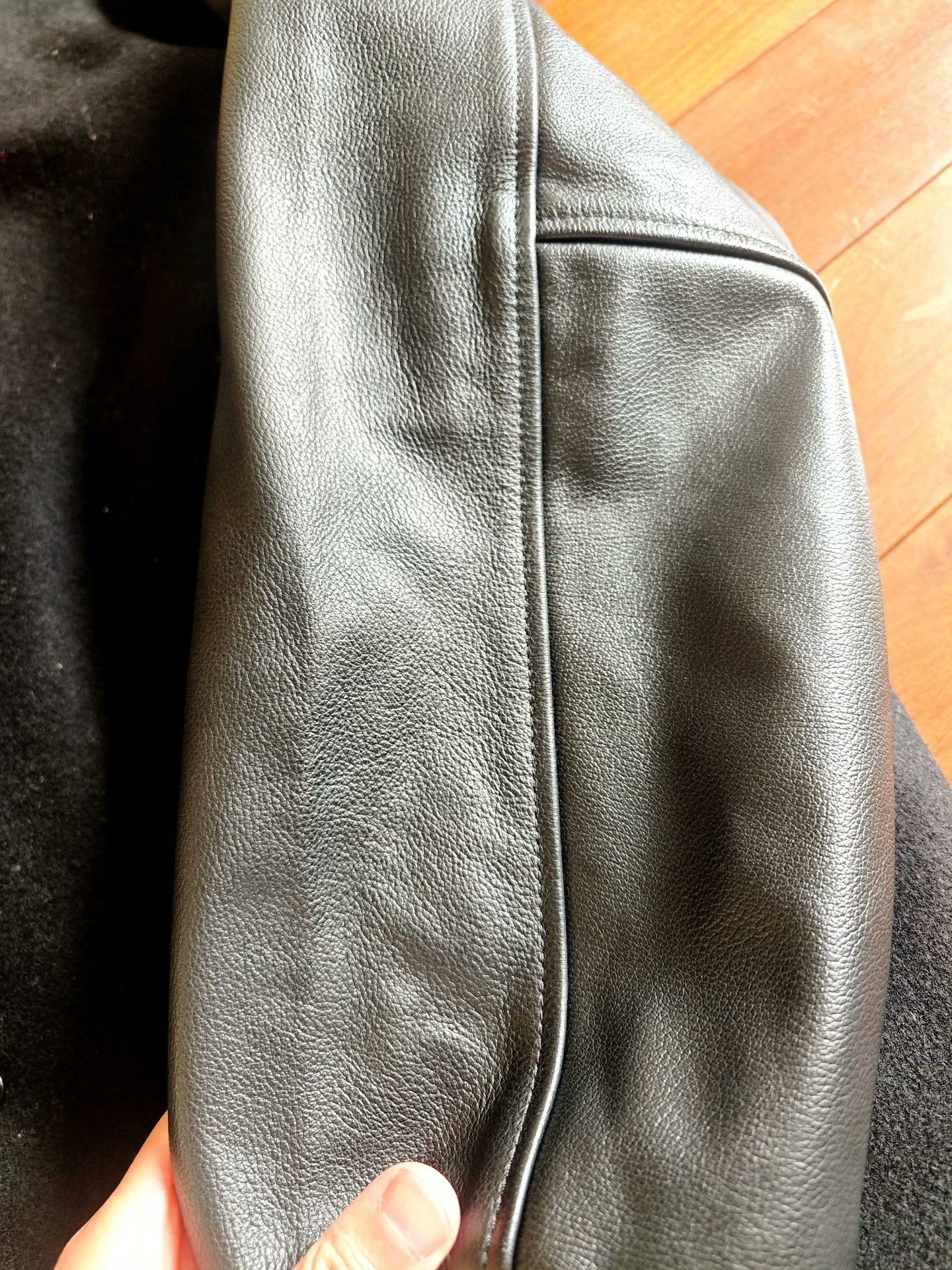 Visvim Settlers Leather Sleeve Varsity Jacket Size US M / EU 48-50 / 2 - 3 Thumbnail