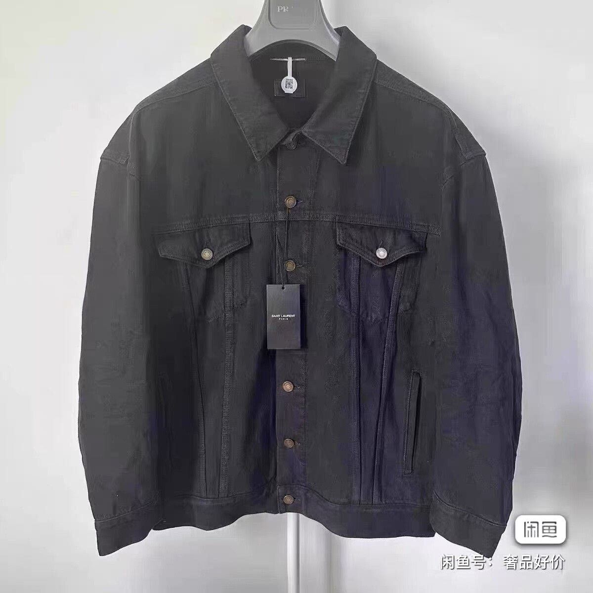 Saint Laurent Paris Saint Laurent Black Denim Jacket Size US L / EU 52-54 / 3 - 2 Thumbnail