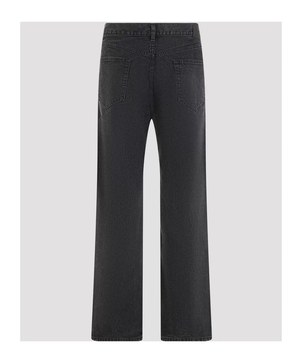 Saint Laurent Paris Saint Laurent Men's Black Wide-Leg Jeans Size US 30 / EU 46 - 2 Thumbnail