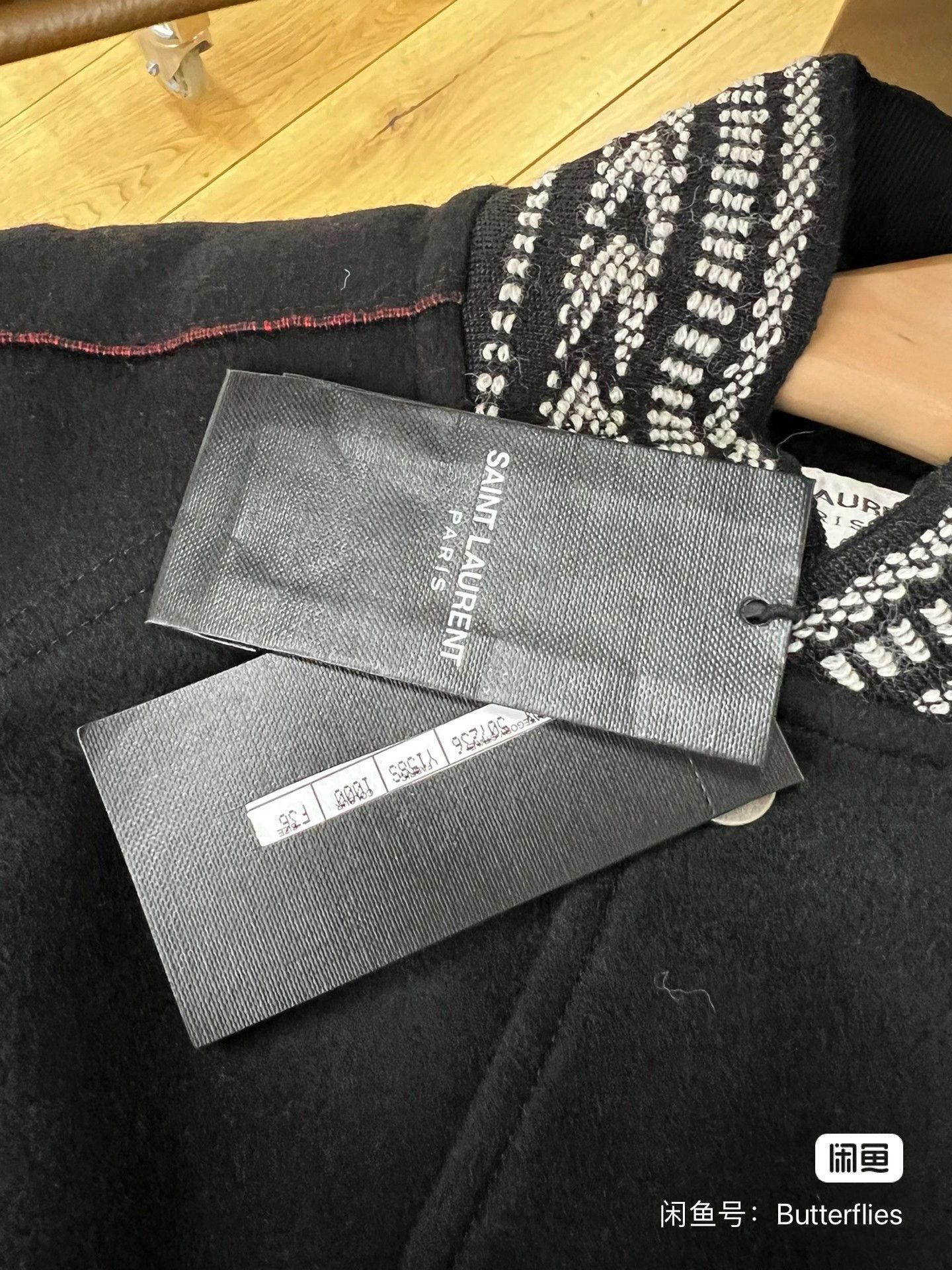 Saint Laurent Paris Saint Laurent Black Wool Jacket Size XS / US 0-2 / IT 36-38 - 8 Thumbnail